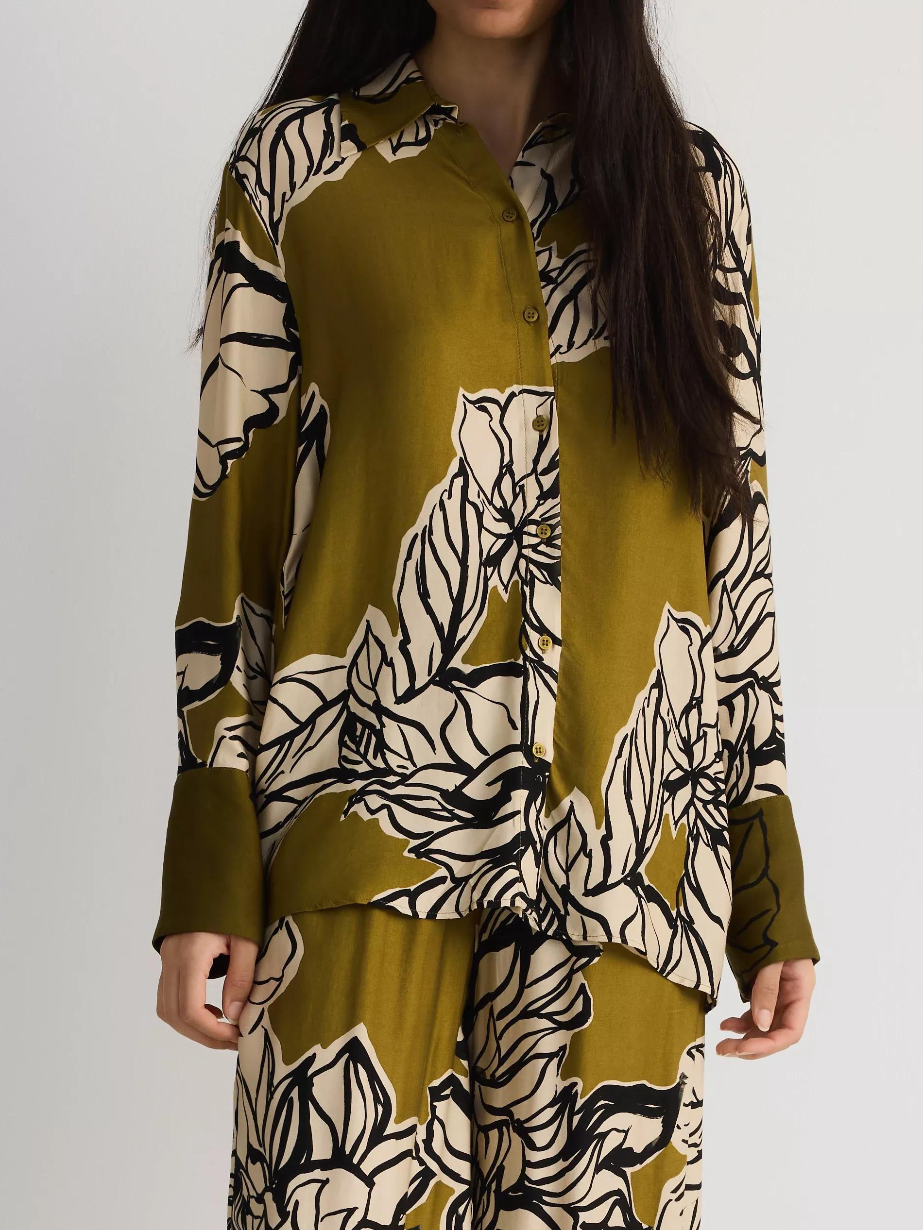 Multicolour Viscose Shirt, , large image number 3