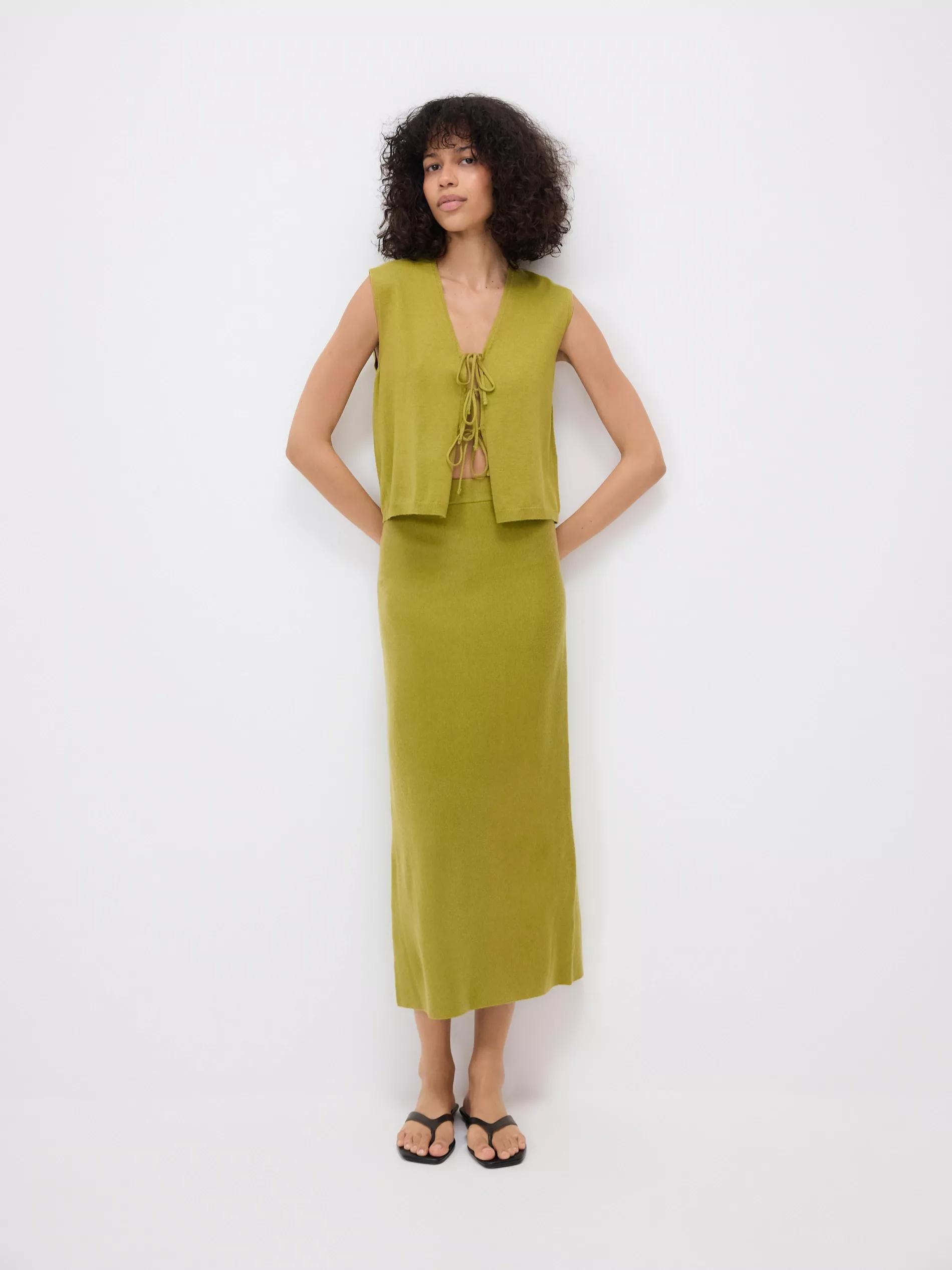 LIGHT OLIVE LADIES` VEST, , large image number 2