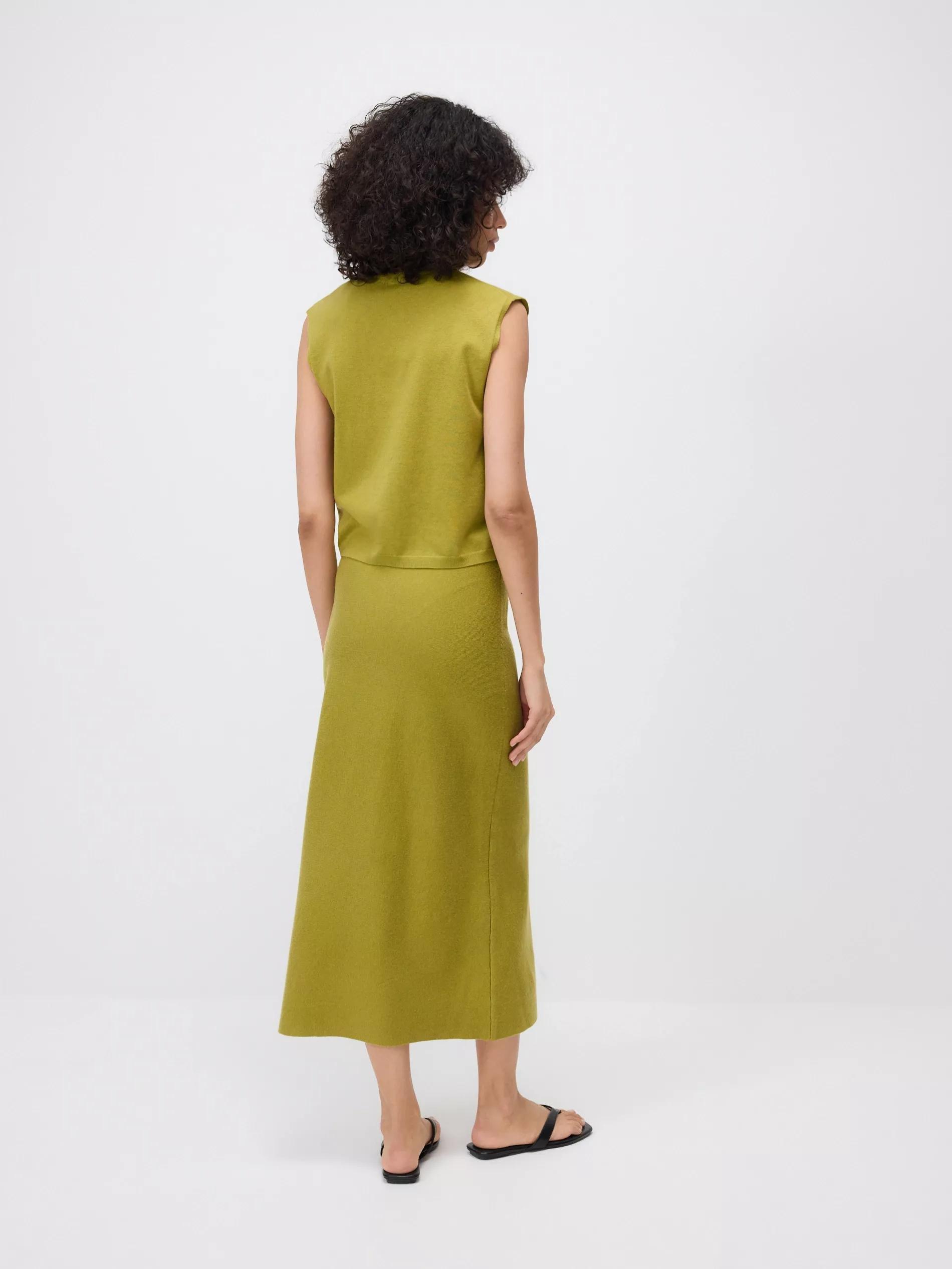LIGHT OLIVE LADIES` VEST, , large image number 4