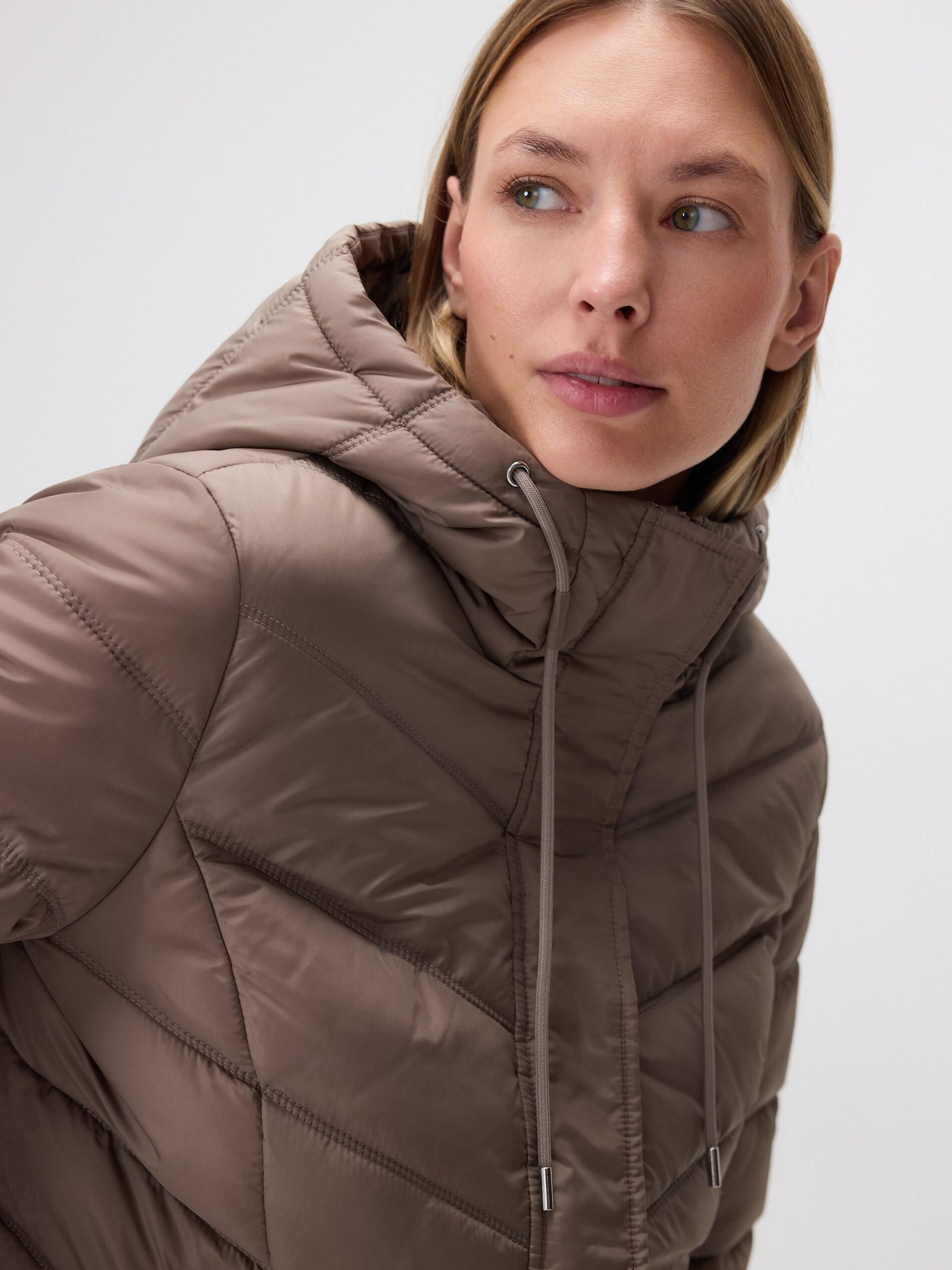 TAUPE Jacket with contrasting inserts, Grey, medium