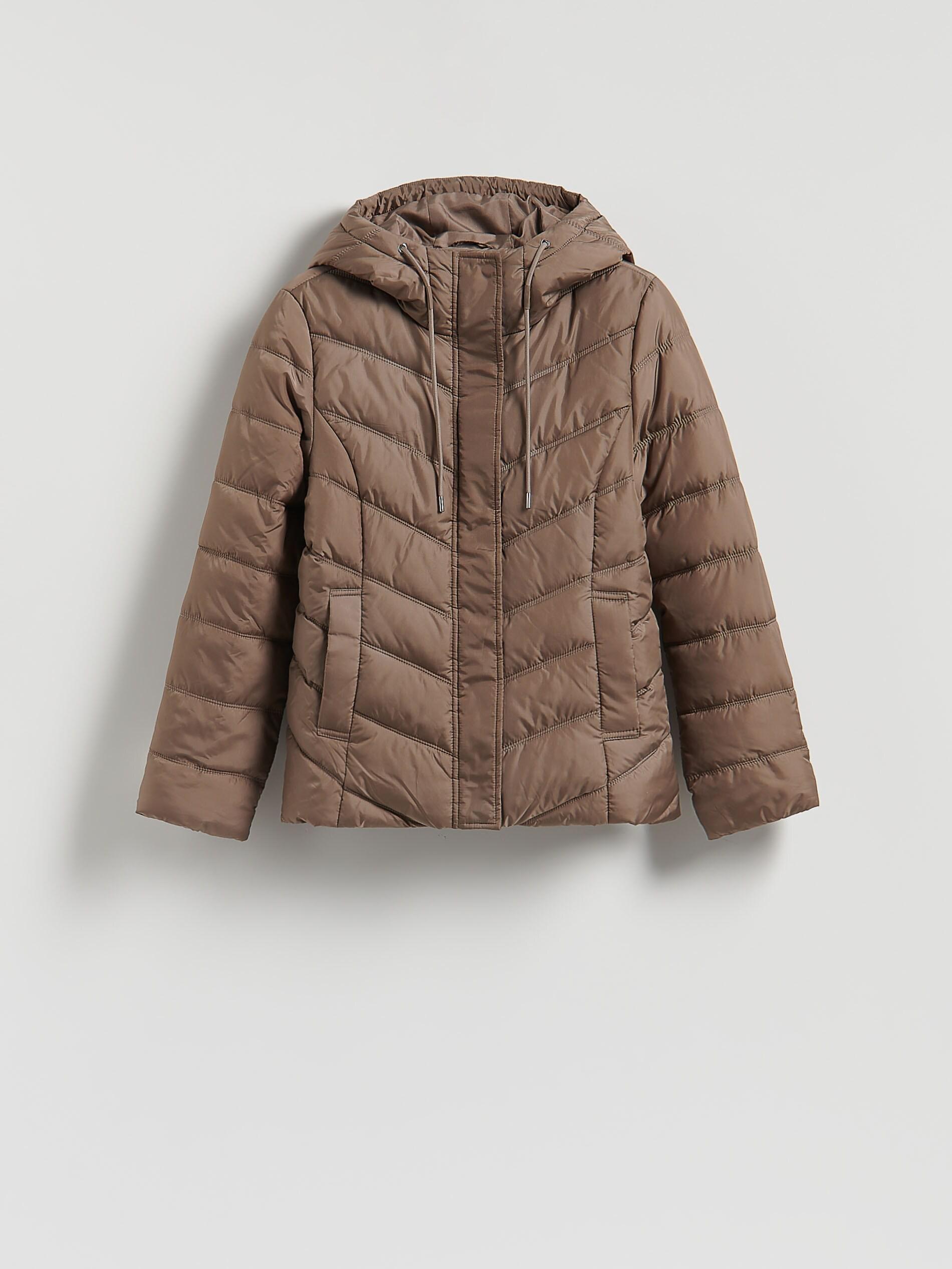 TAUPE Jacket with contrasting inserts, Grey, large image number 4