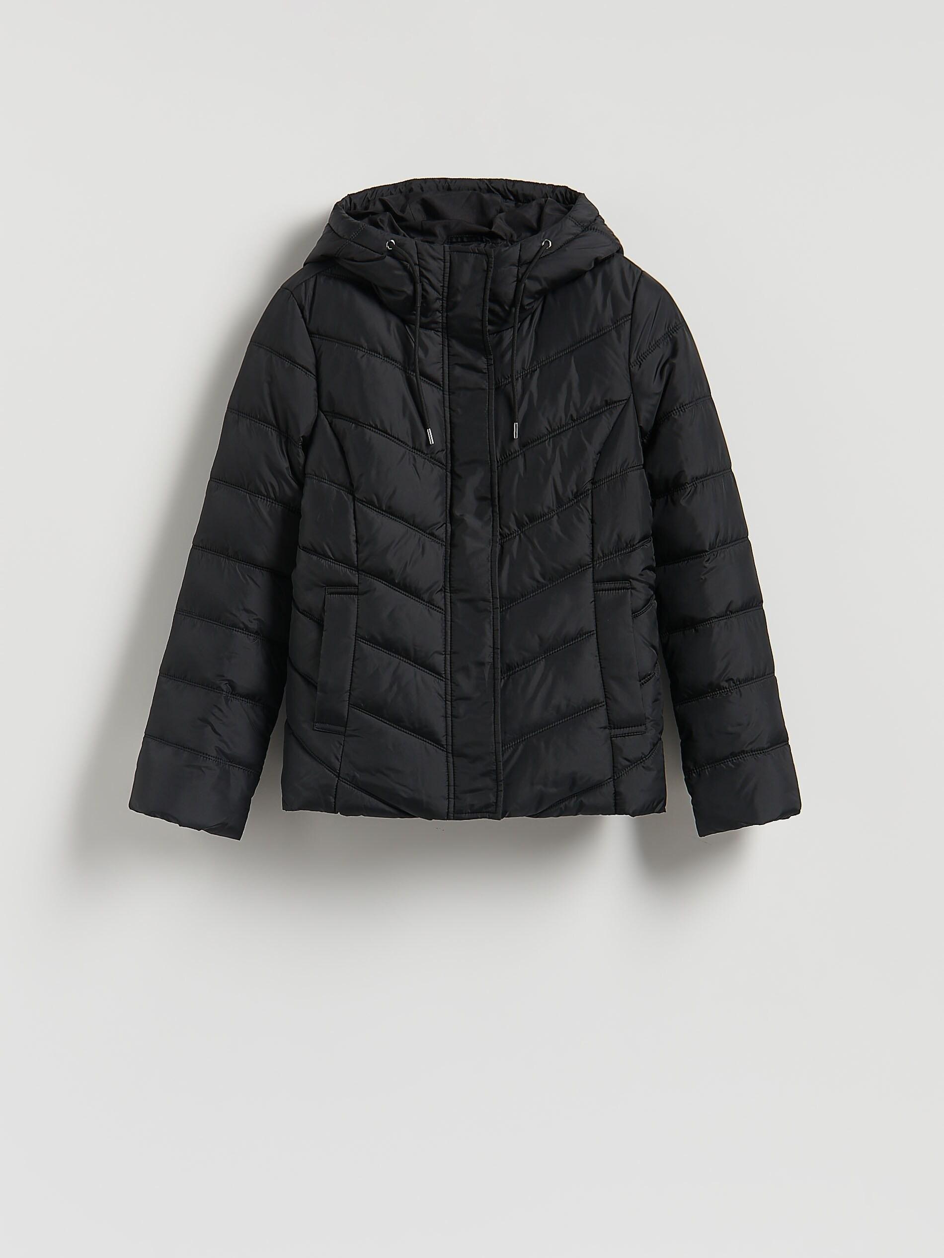 BLACK Jacket with contrasting inserts, Black, large image number 4