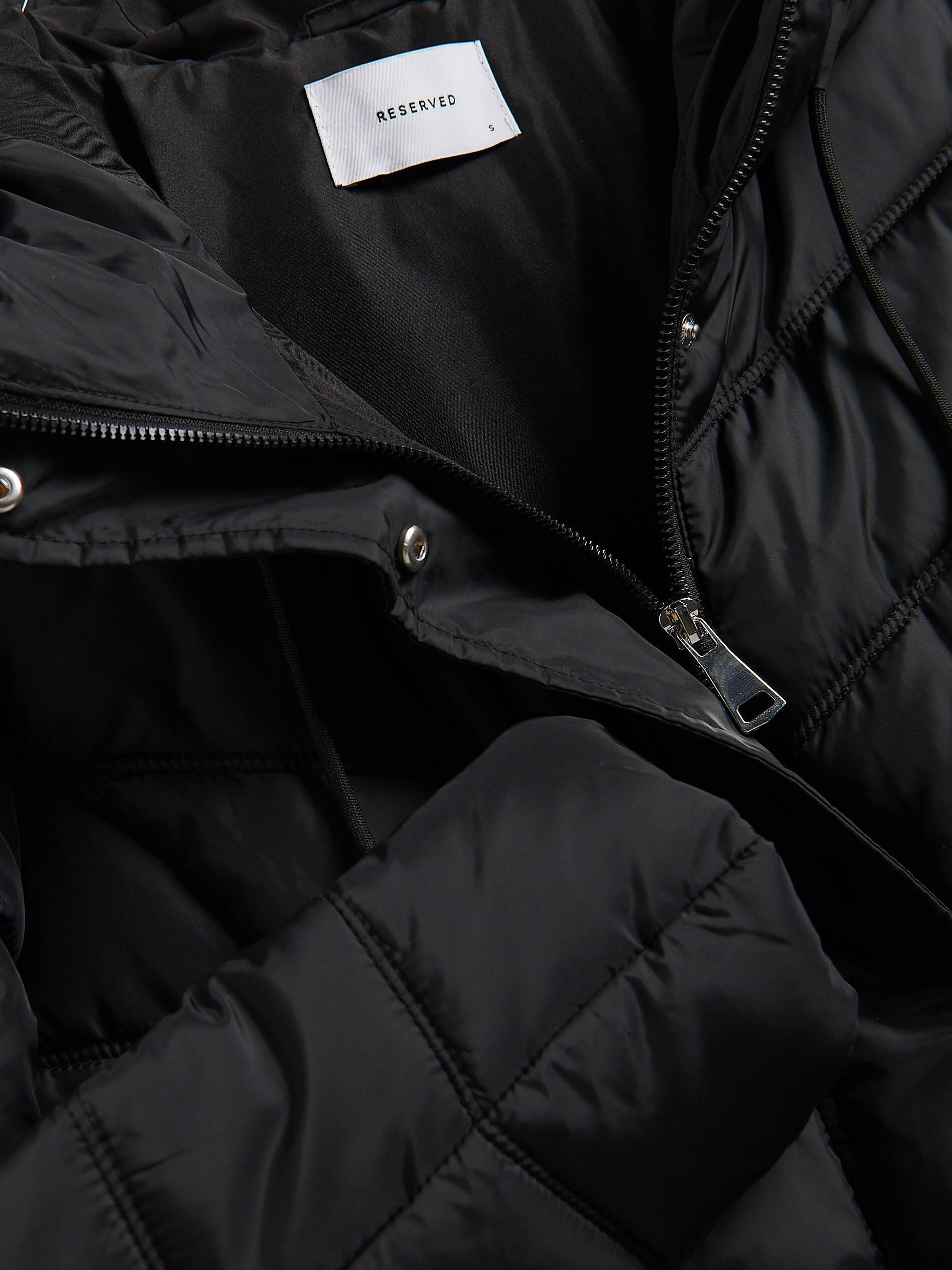 BLACK Jacket with contrasting inserts, Black, large image number 5