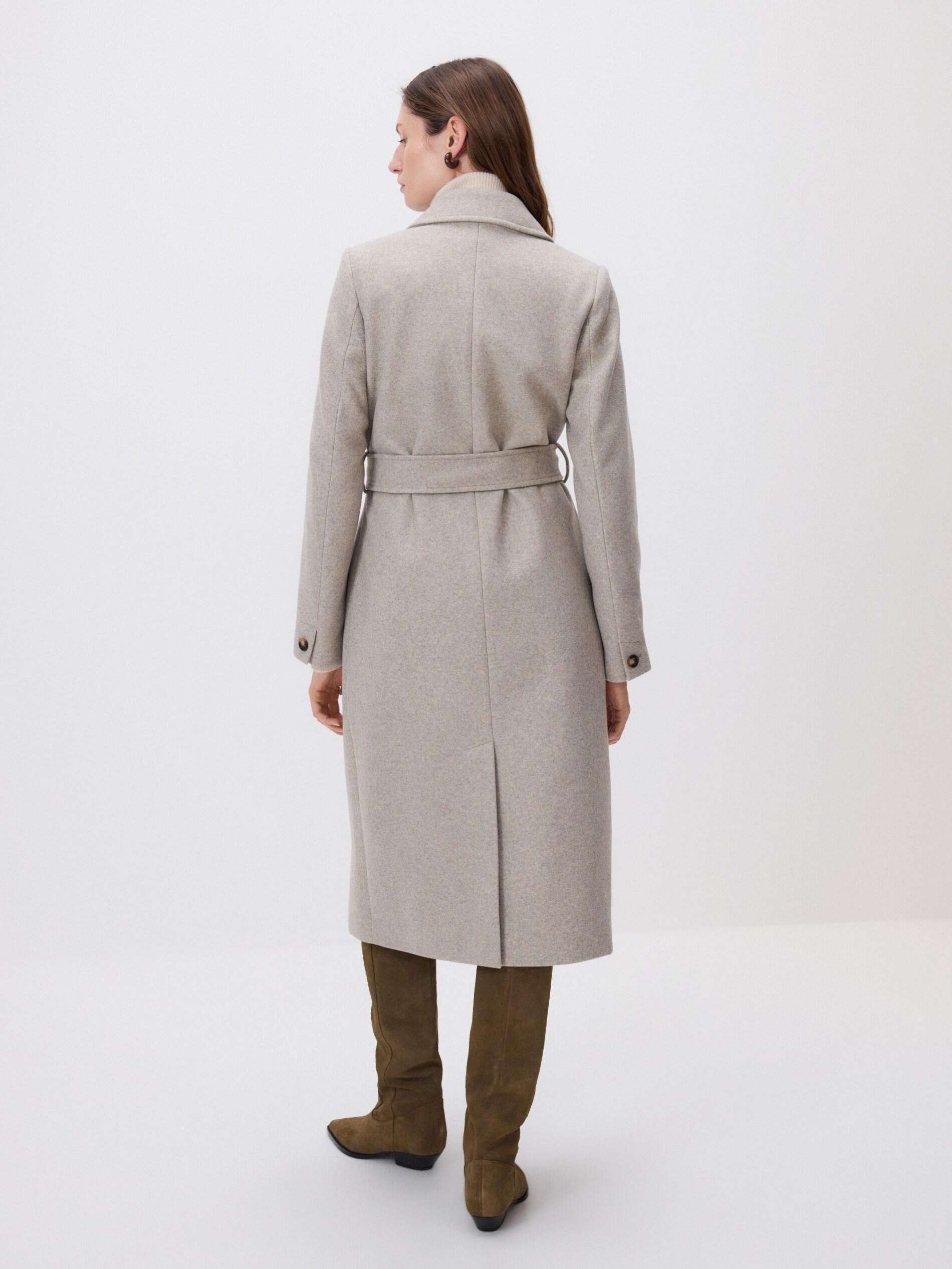 Beige Detailed Coat, Beige, large image number 3