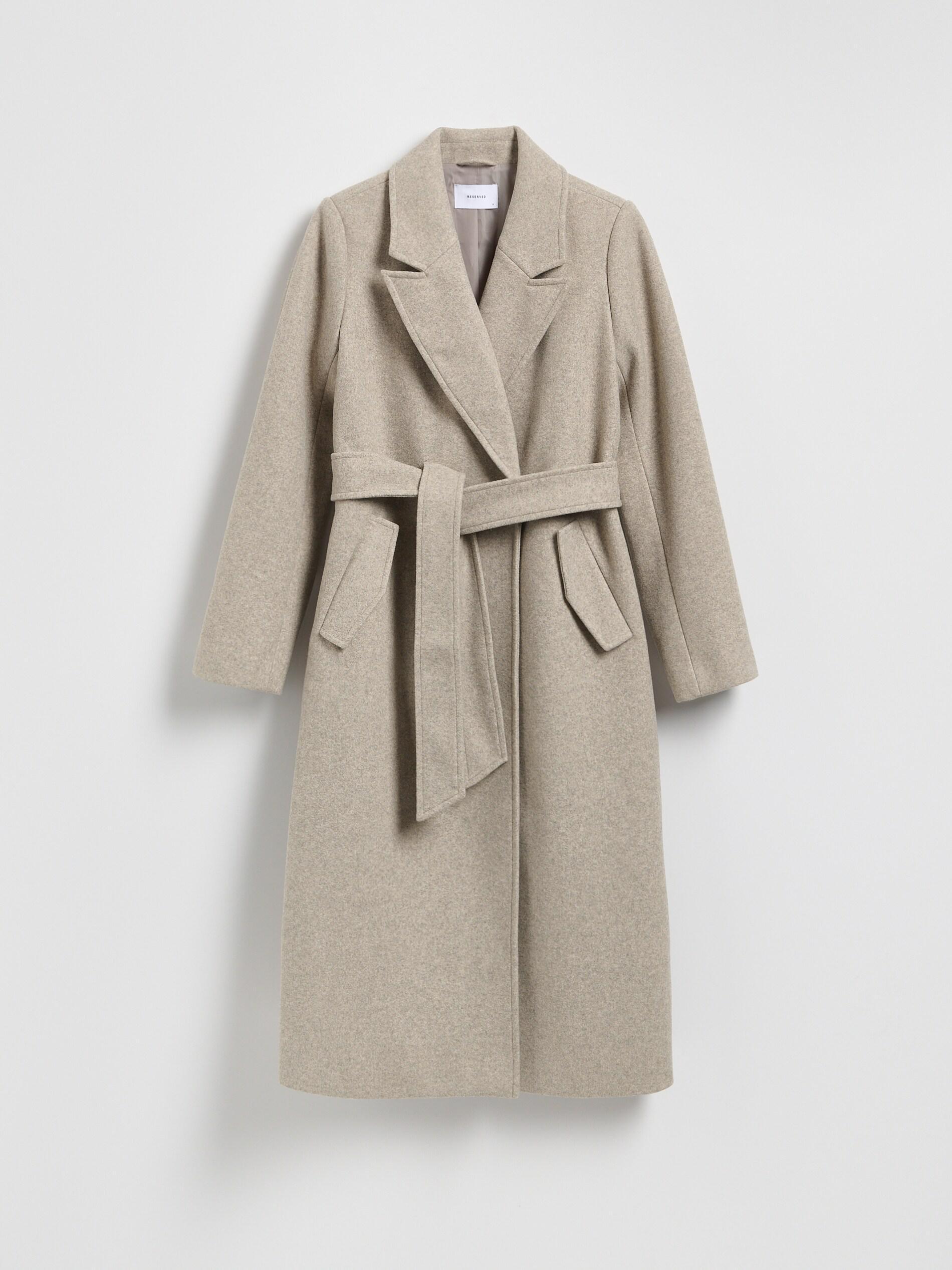 Beige Detailed Coat, Beige, large image number 4