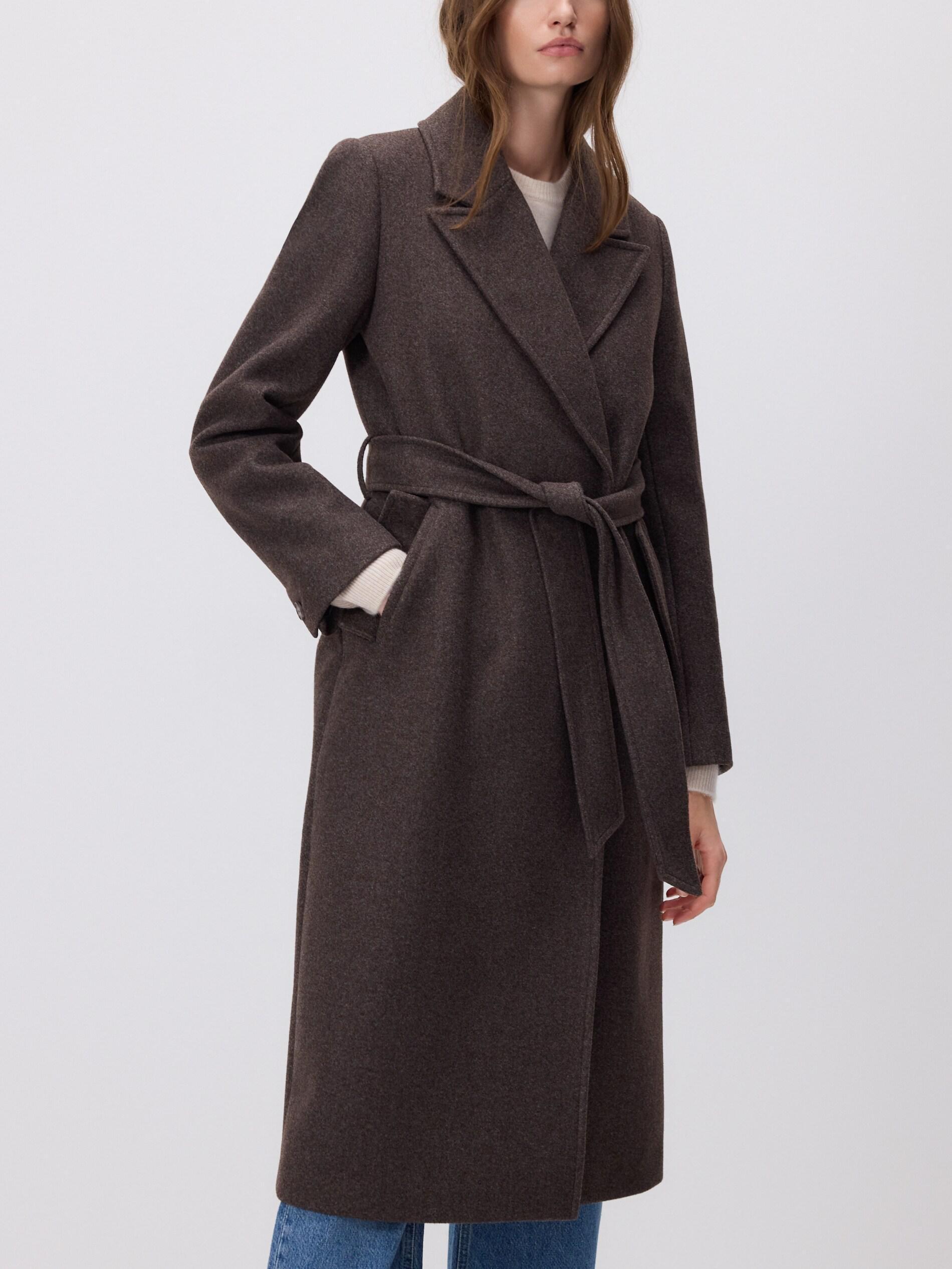 Brown Detailed Coat, Brown, large image number 2