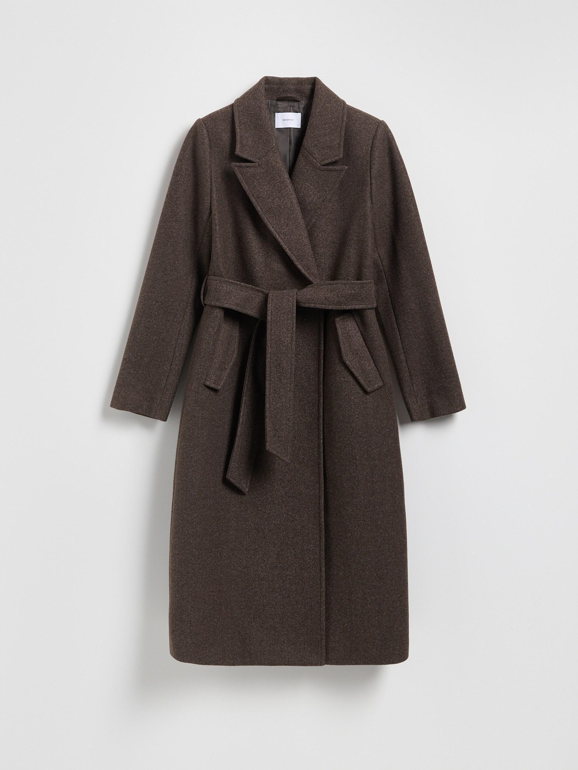 Brown Detailed Coat, Brown, large image number 5