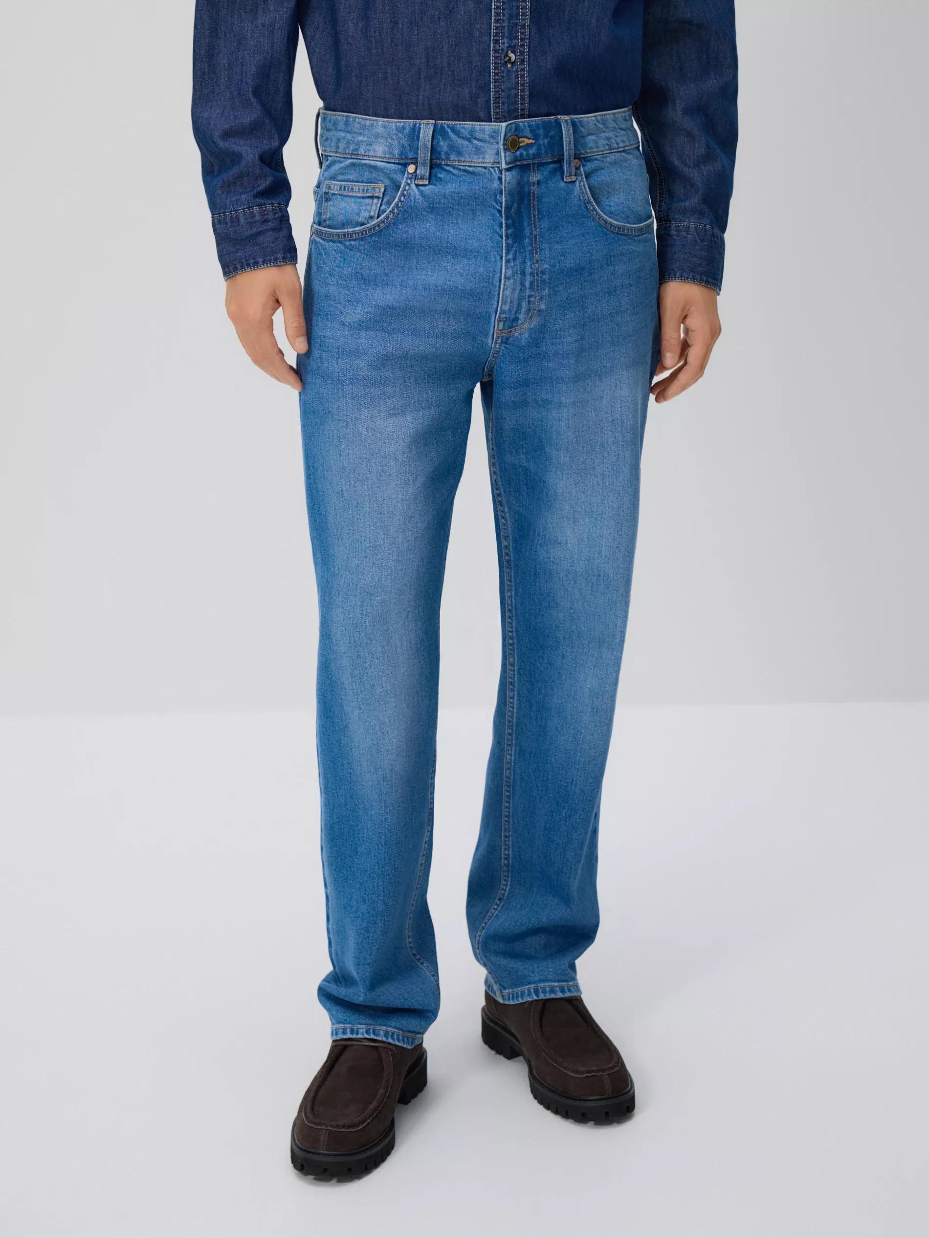 Blue Jeans Straight Fit Jeans, Blue, large image number 0