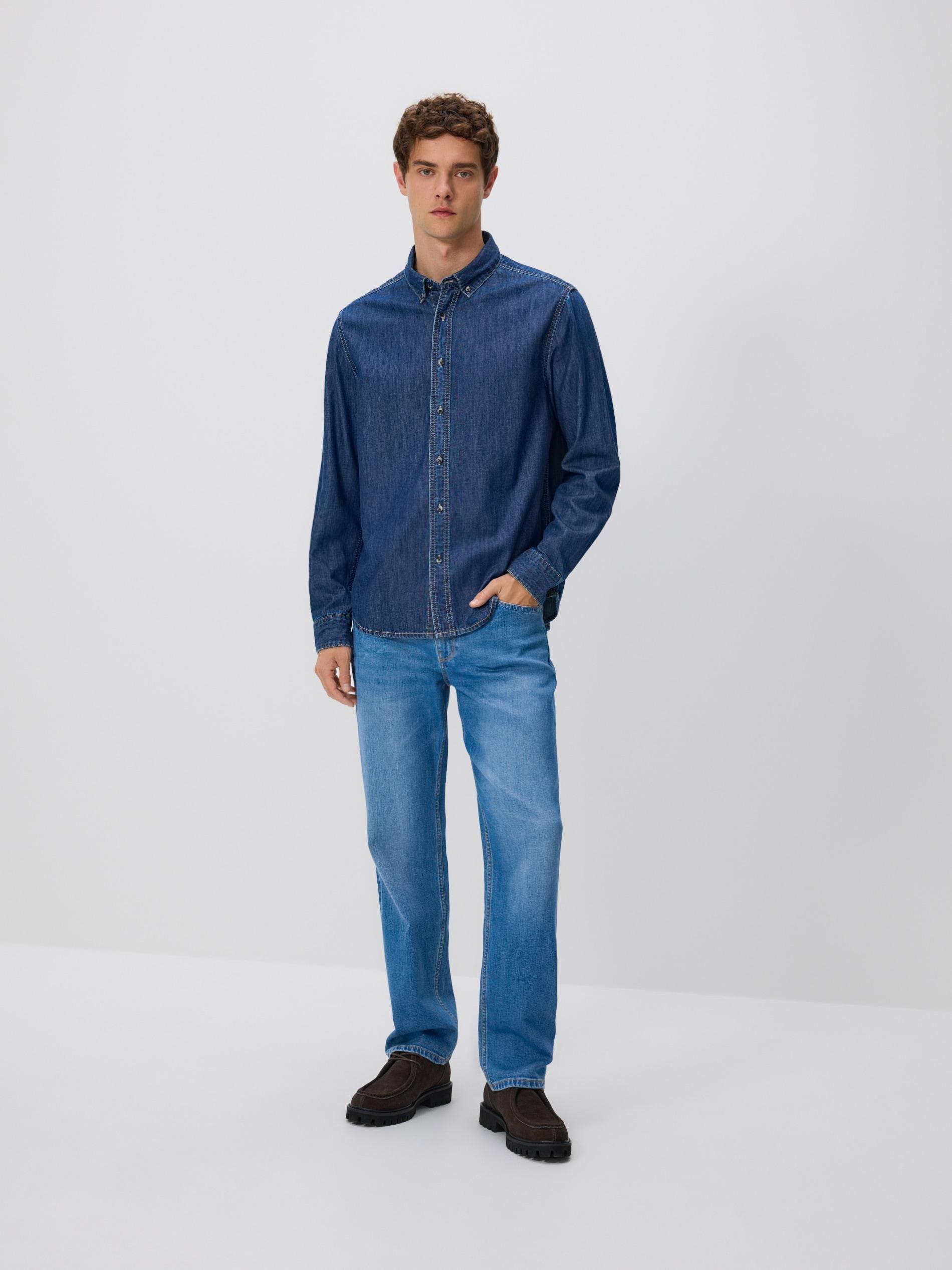Blue Jeans Straight Fit Jeans, Blue, large image number 2