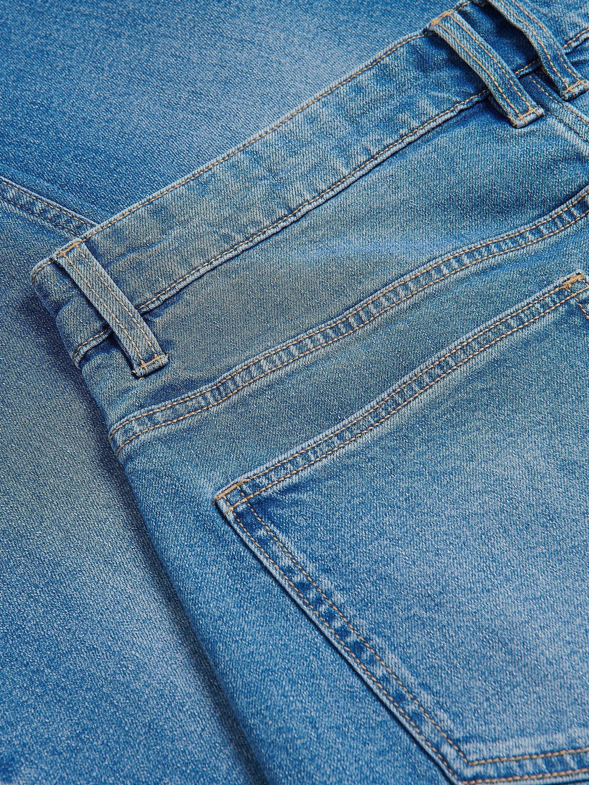 Blue Jeans Straight Fit Jeans, Blue, large image number 4