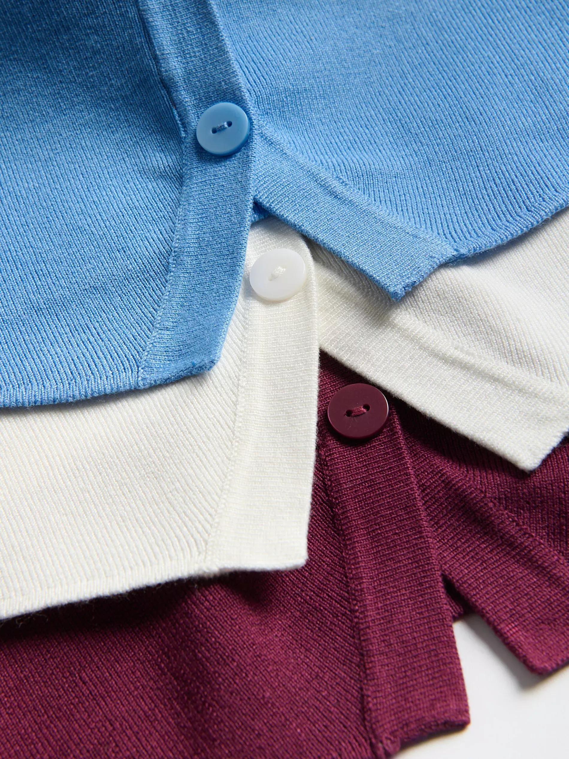 Maroon Viscose Rich Jersey Vest, , large image number 5