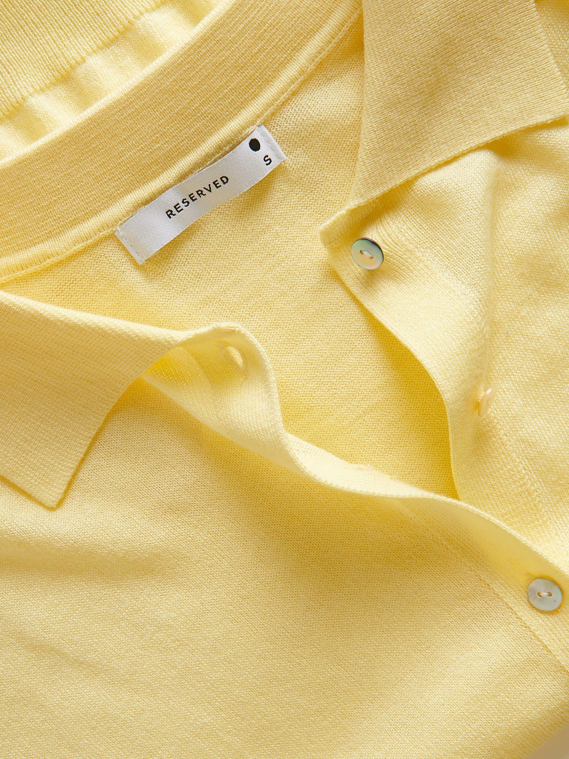 Yellow Wool-Blend Cardigan, , large image number 5