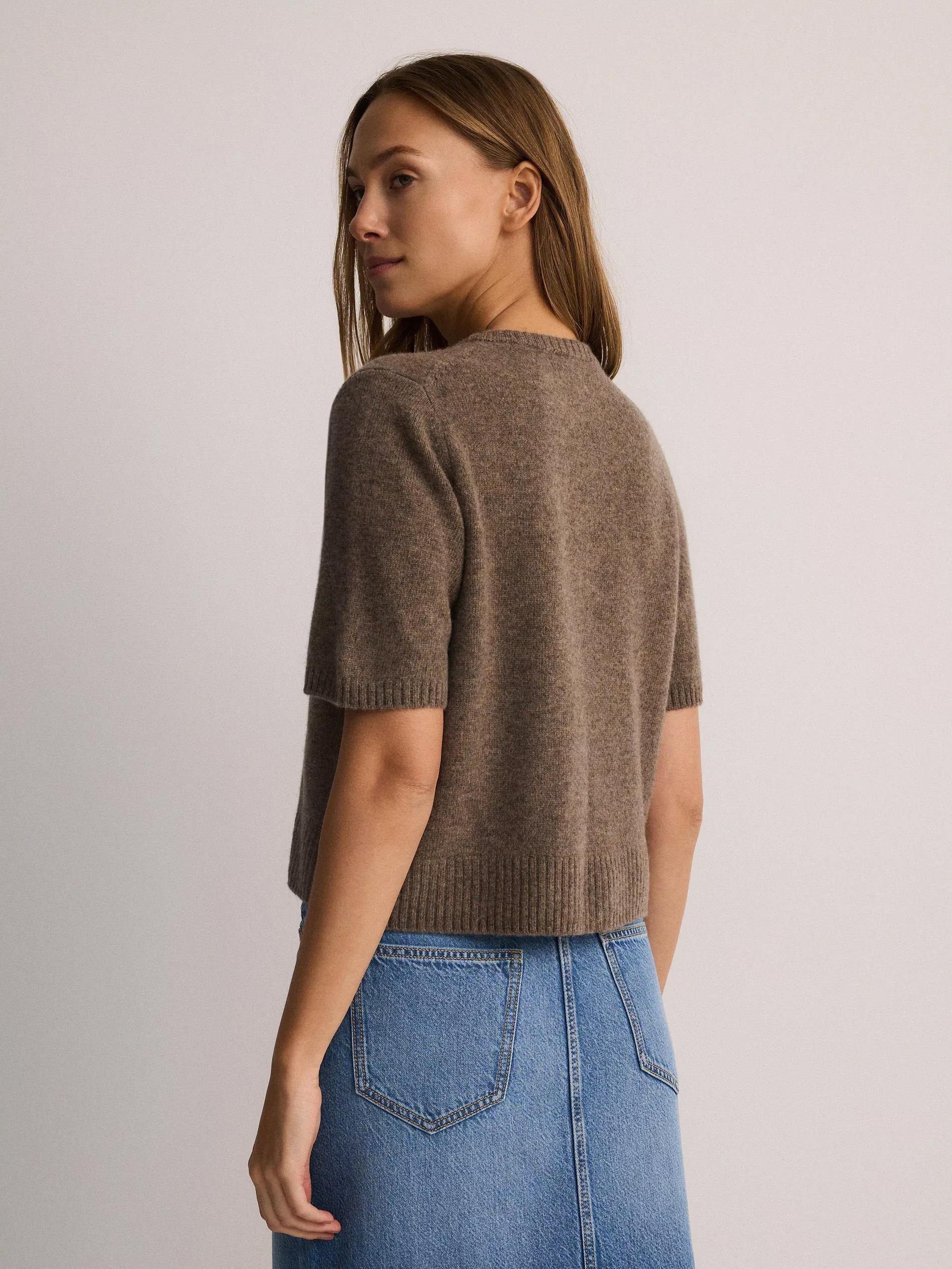 Brown Wool Cardigan, , large image number 5