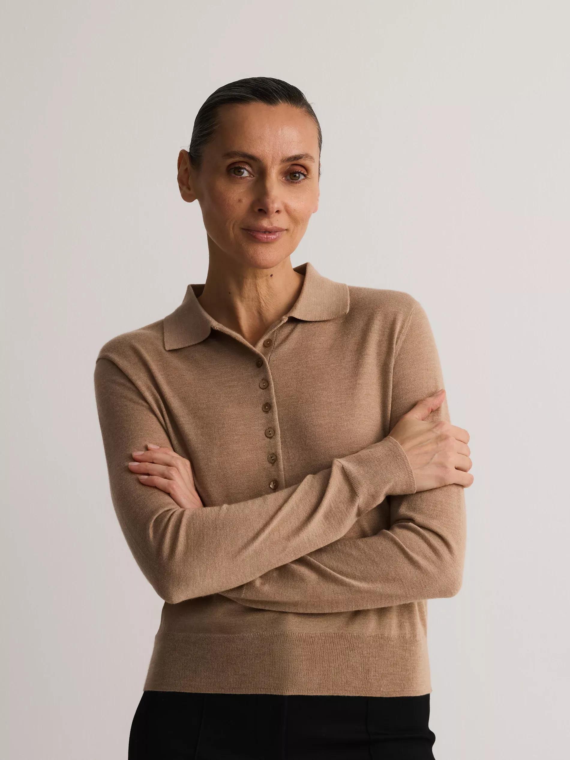 Beige Blouse, , large image number 2