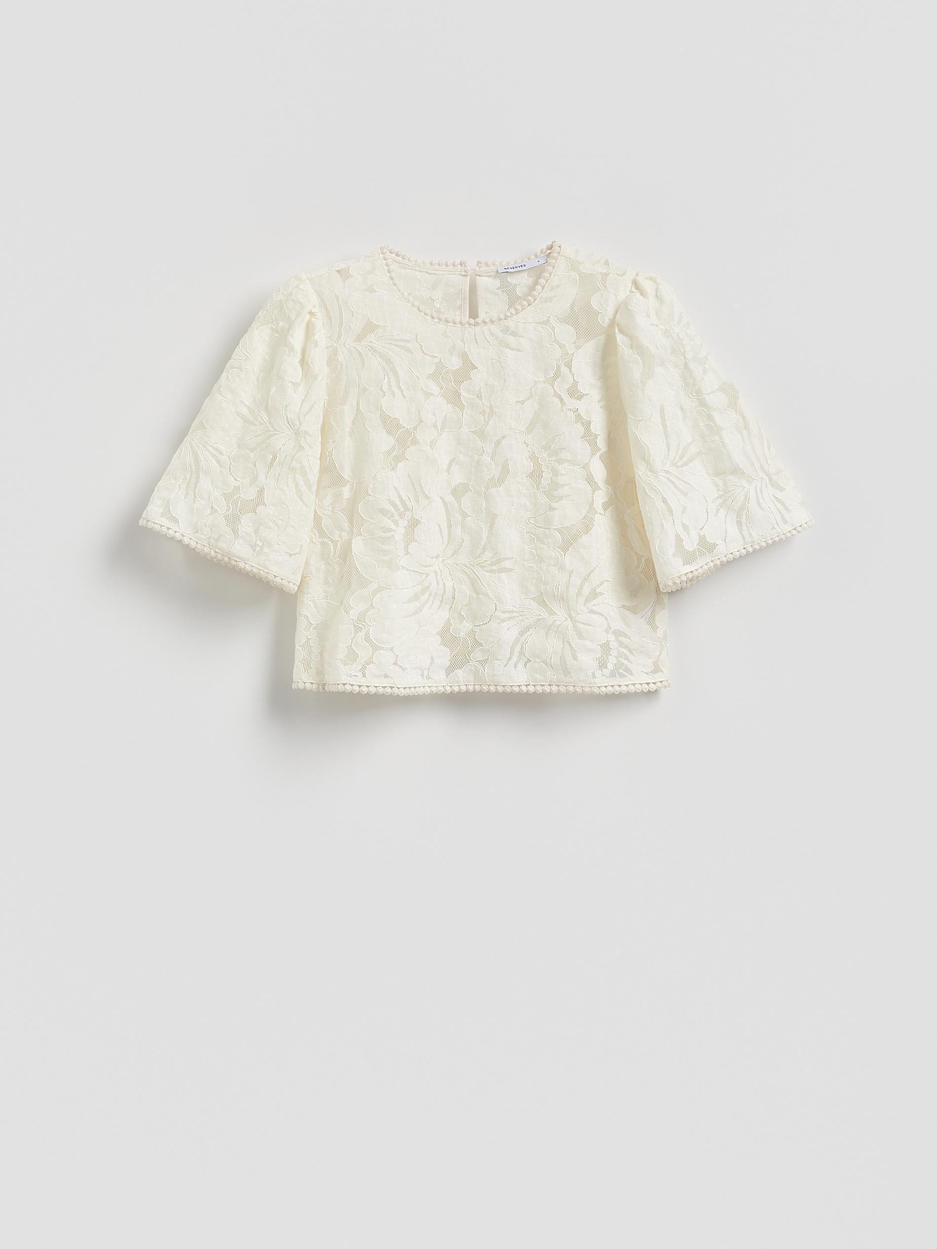 Yellow Cotton Rich Top, Yellow, large image number 4