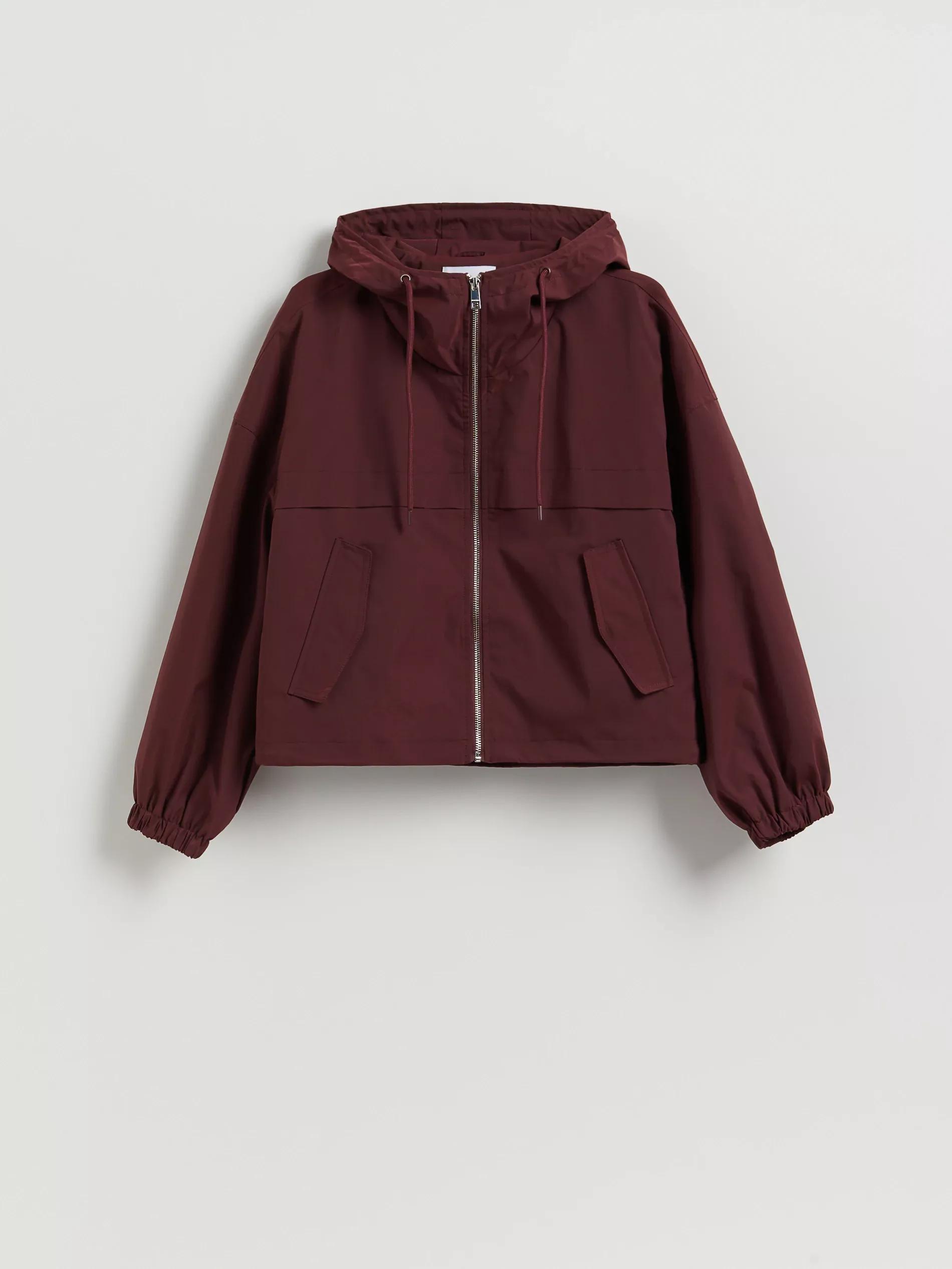 BURGUNDY Hooded jacket, , medium