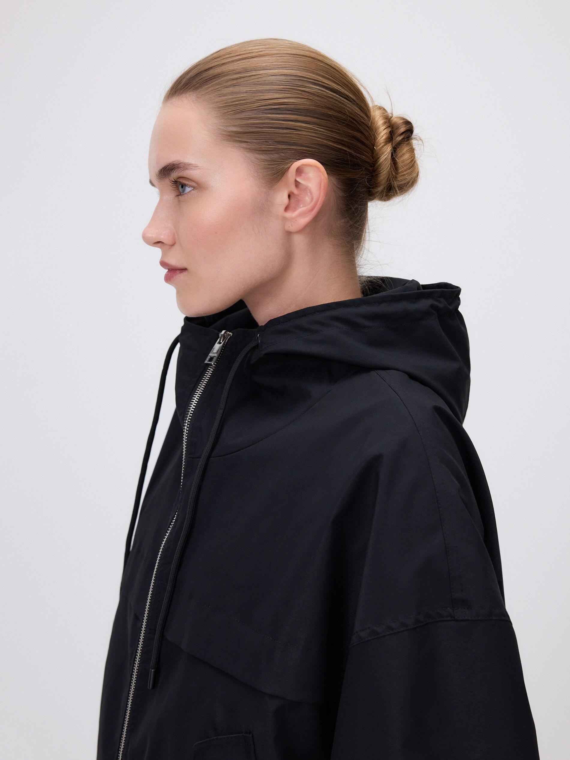 BLACK Hooded jacket, Black, large image number 4