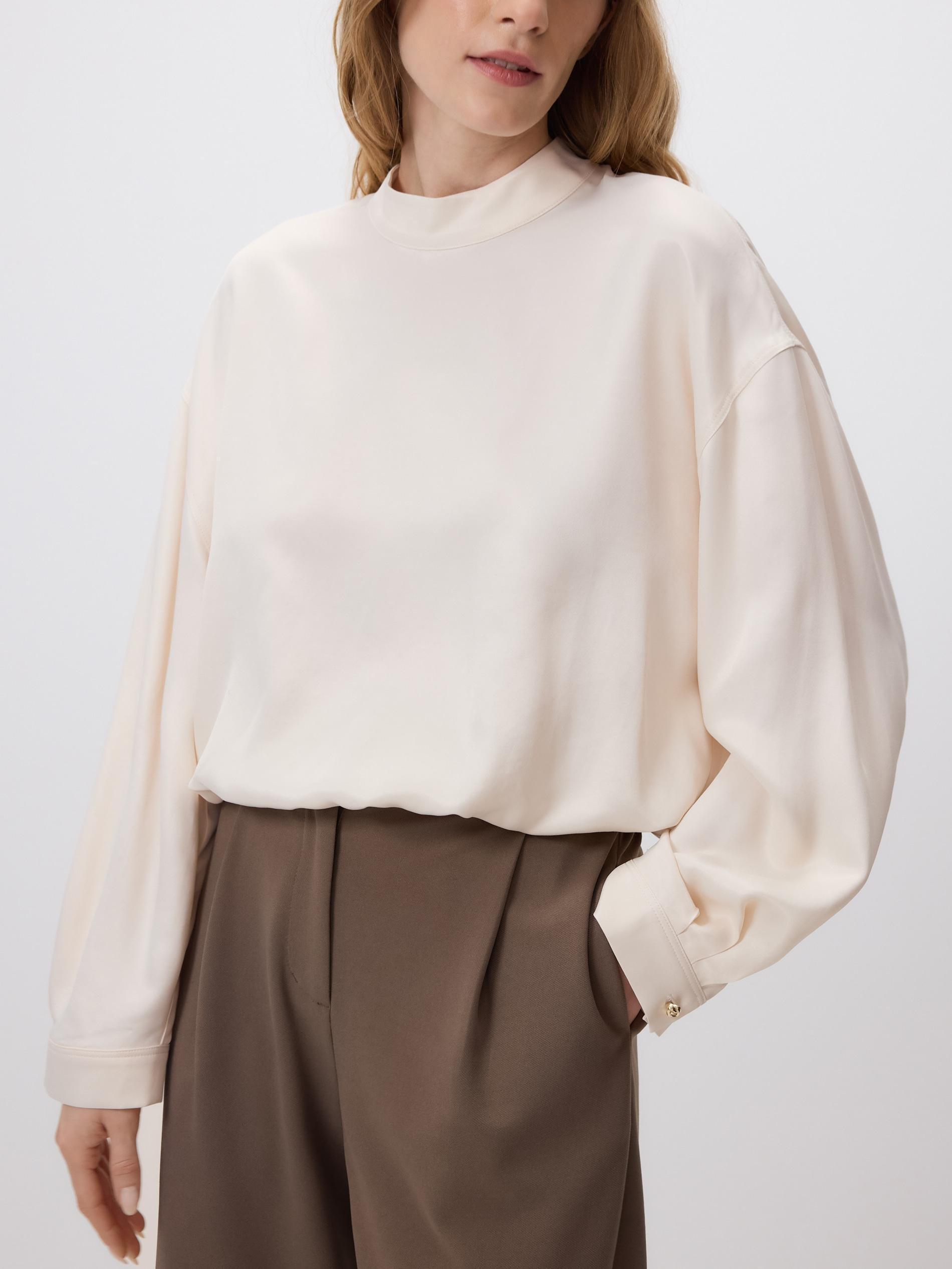 Beige Viscose Blouse, Ivory, large image number 0