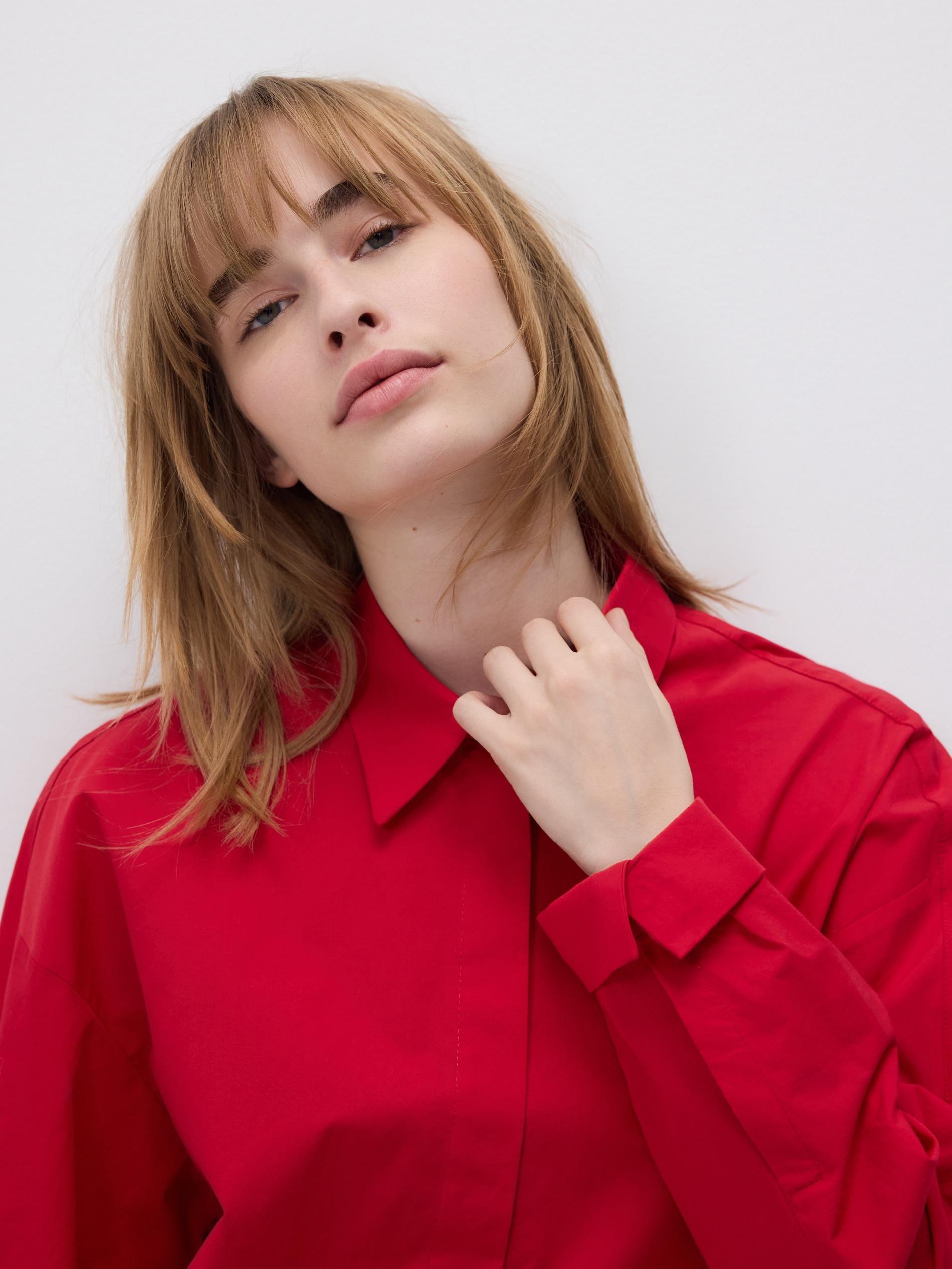 Pink Cotton Shirt, Pink, large image number 1