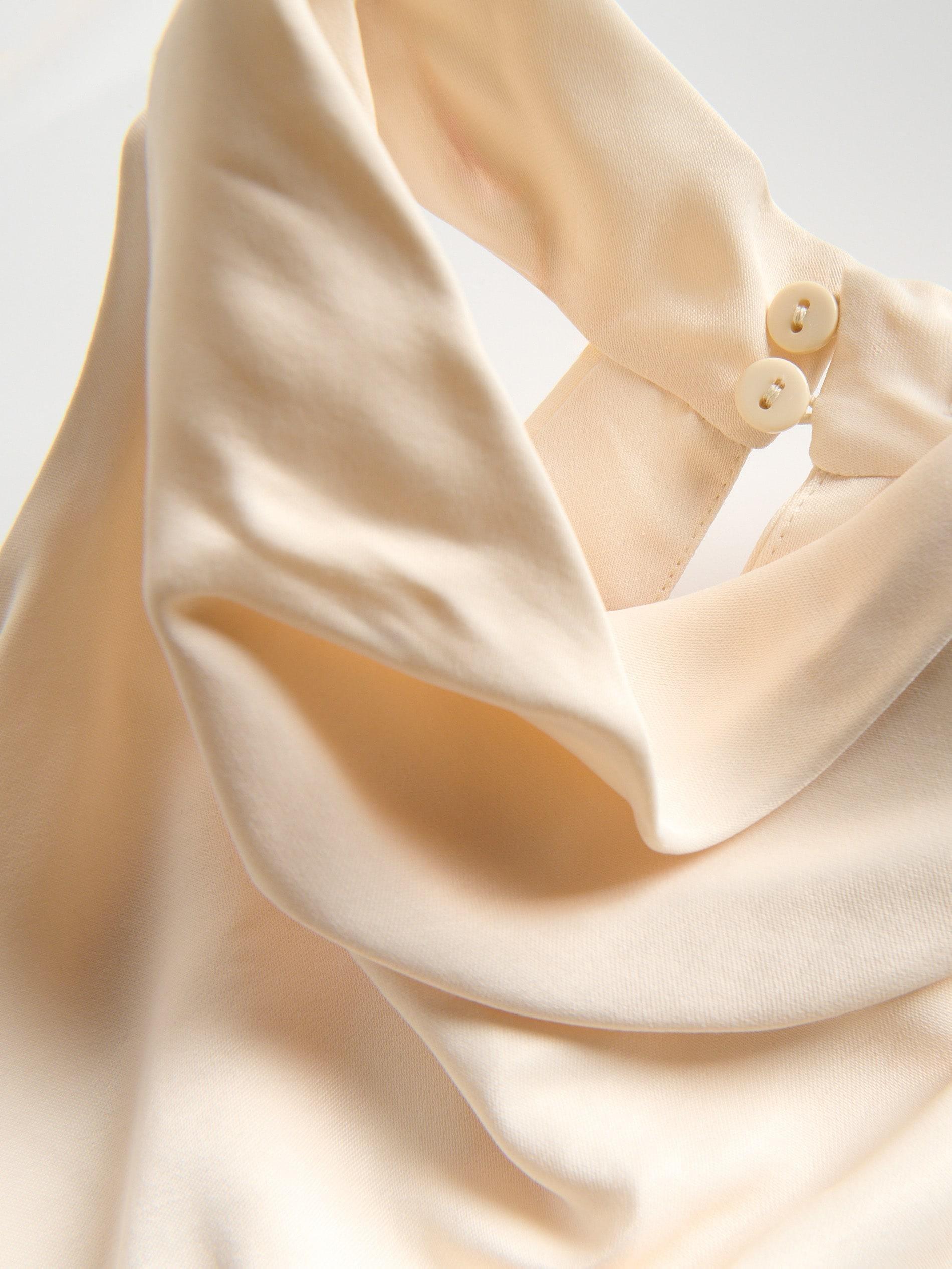 Beige Halter Top, Ivory, medium