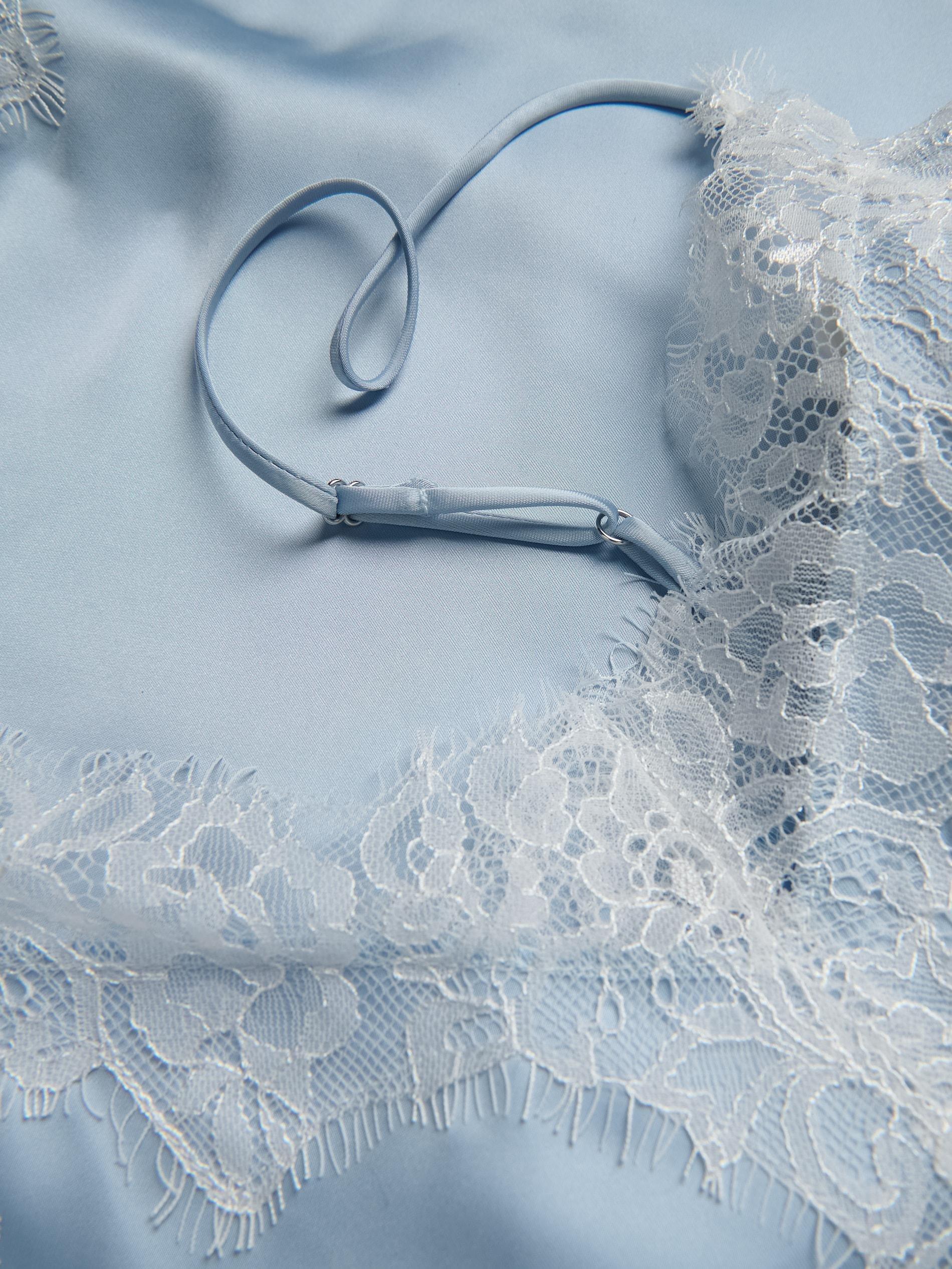 Blue Lingerie-Style Top, Blue, large image number 2