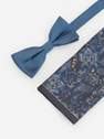 Reserved - Blue Bow Tie And Pocket Square, Men