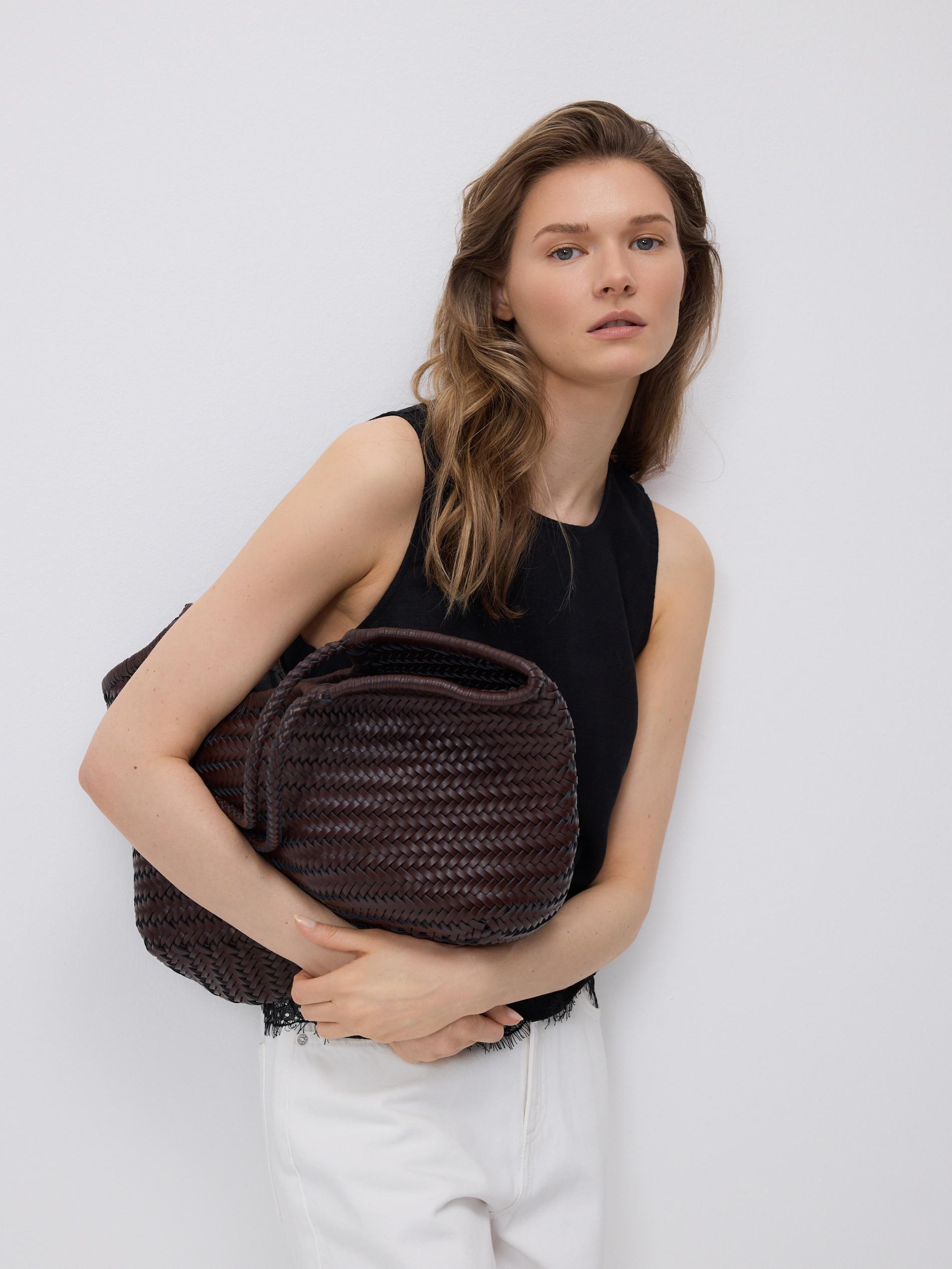 Black Linen Top, Black, large image number 2