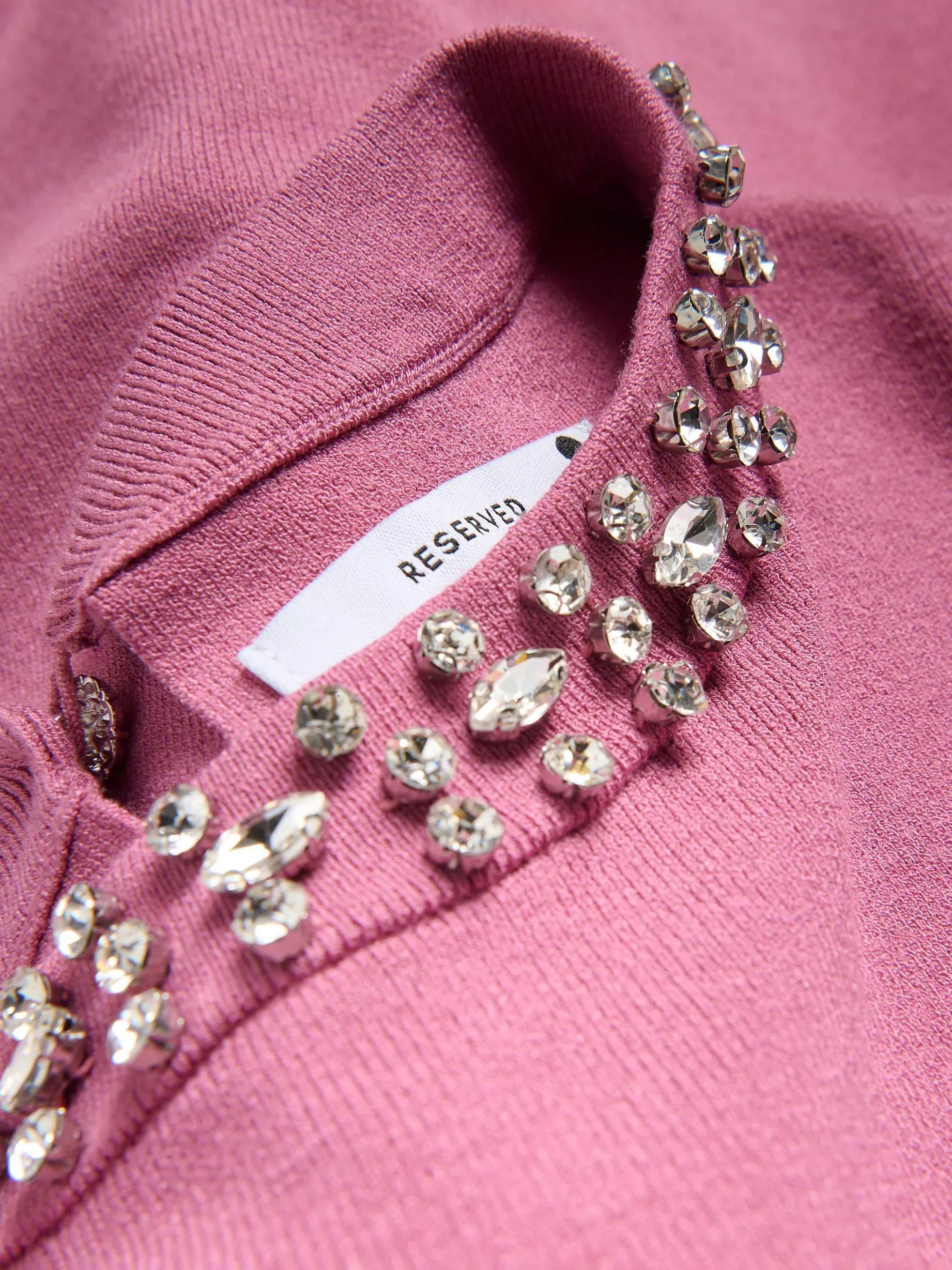 Pink Blouse With Decorative Stones, , large image number 1