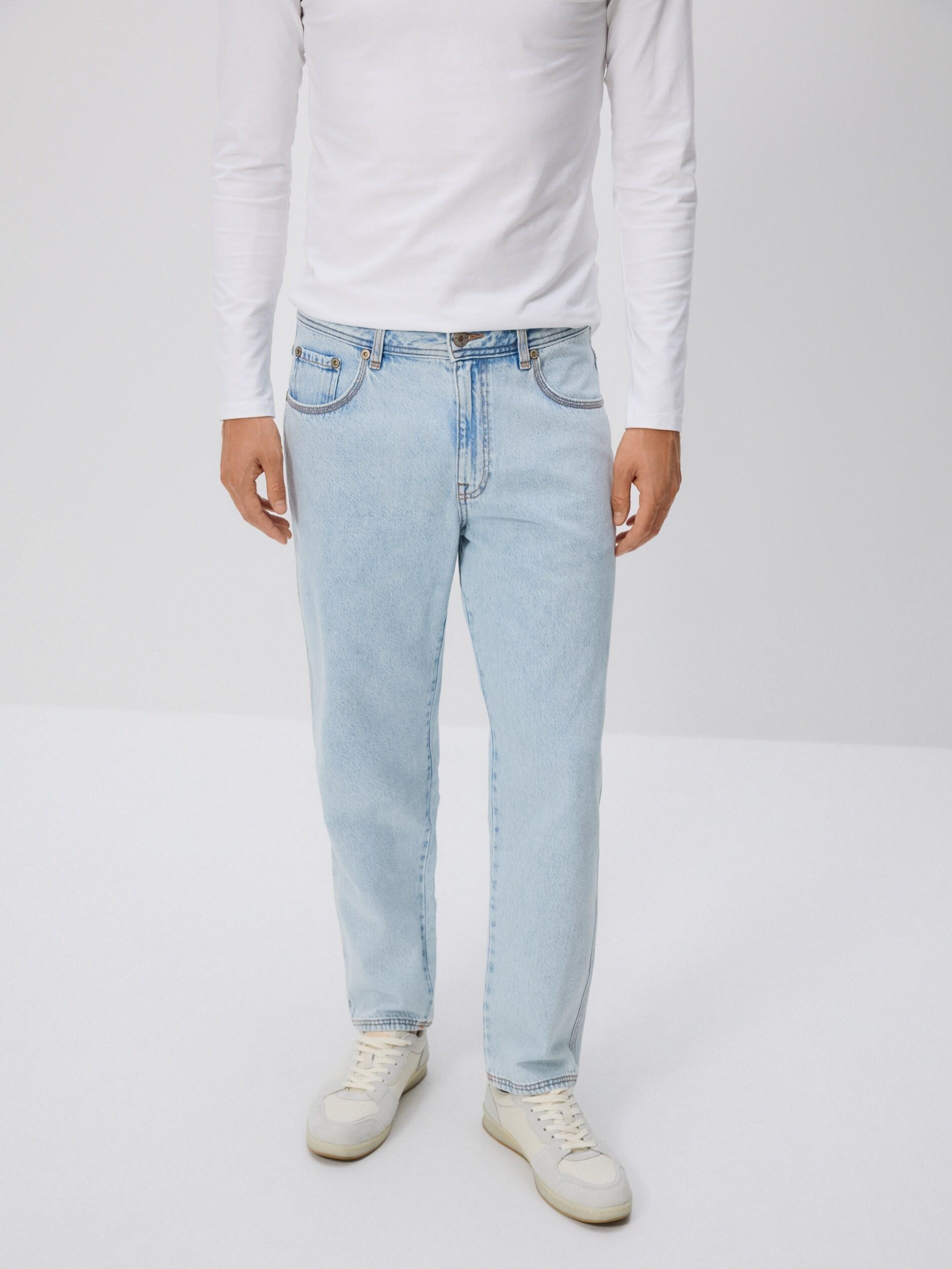 BLUE Carrot fit jeans, Blue, medium