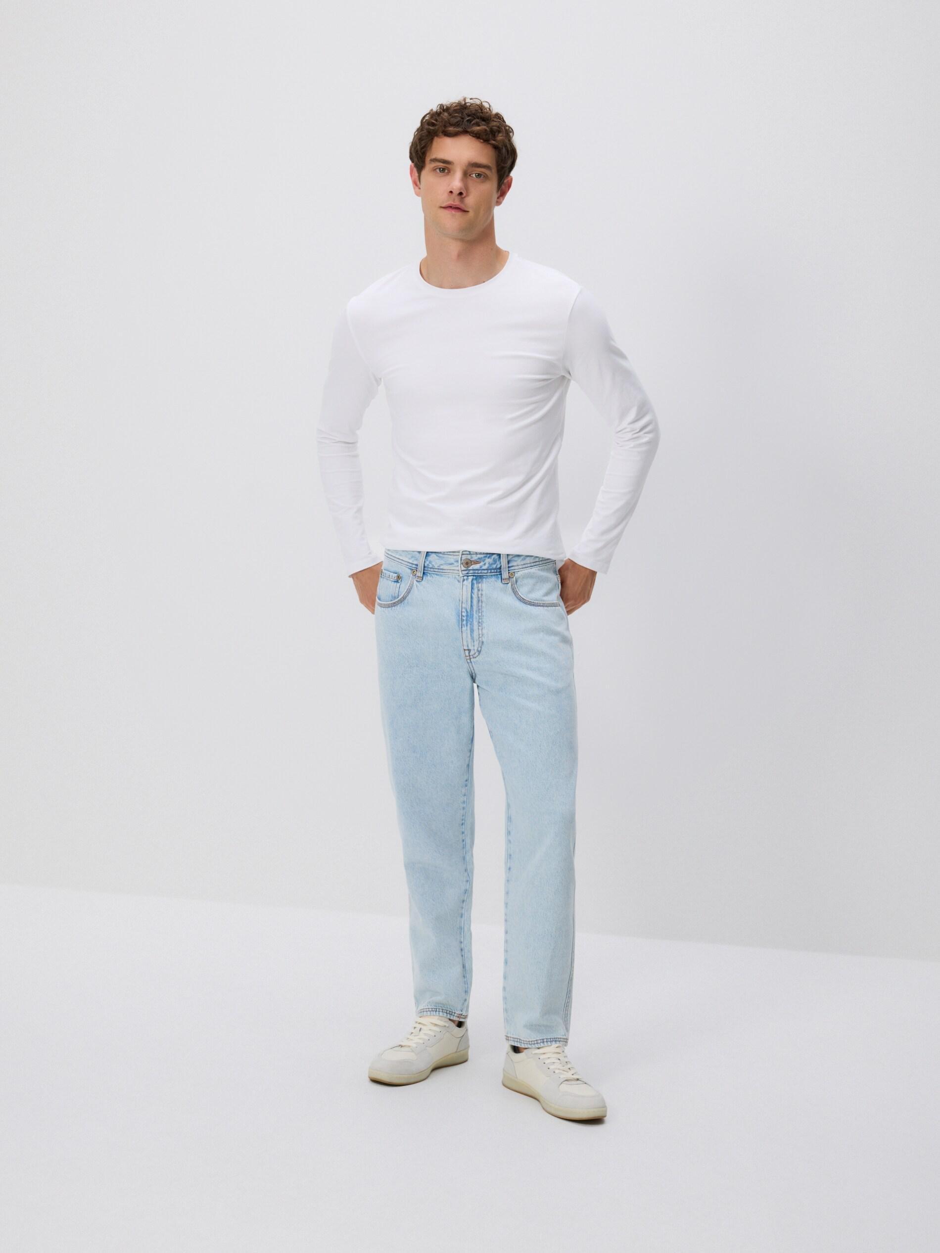 BLUE Carrot fit jeans, Blue, medium