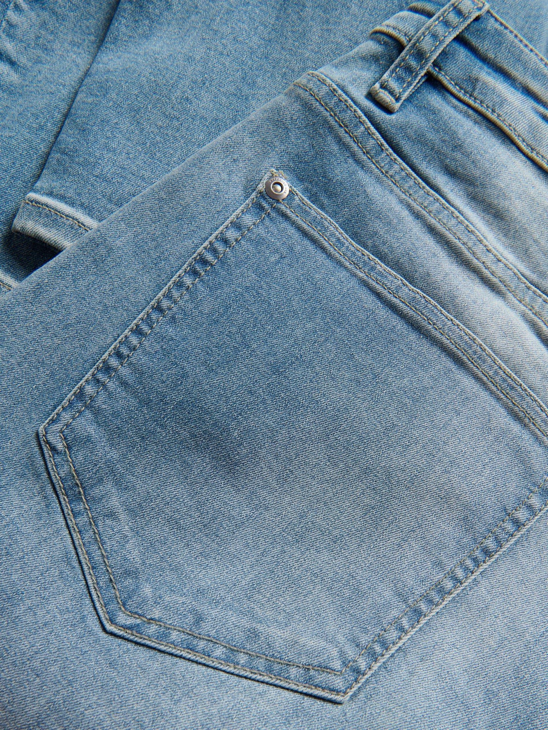 Blue Carrot Slim Jeans With Wash Effect, , large image number 4