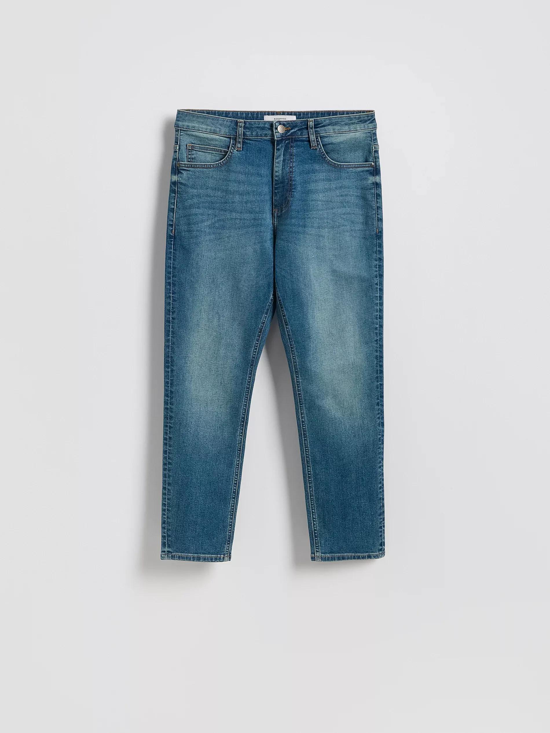 Blue Jeans Carrot Slim Jeans With Wash Effect, , large image number 3