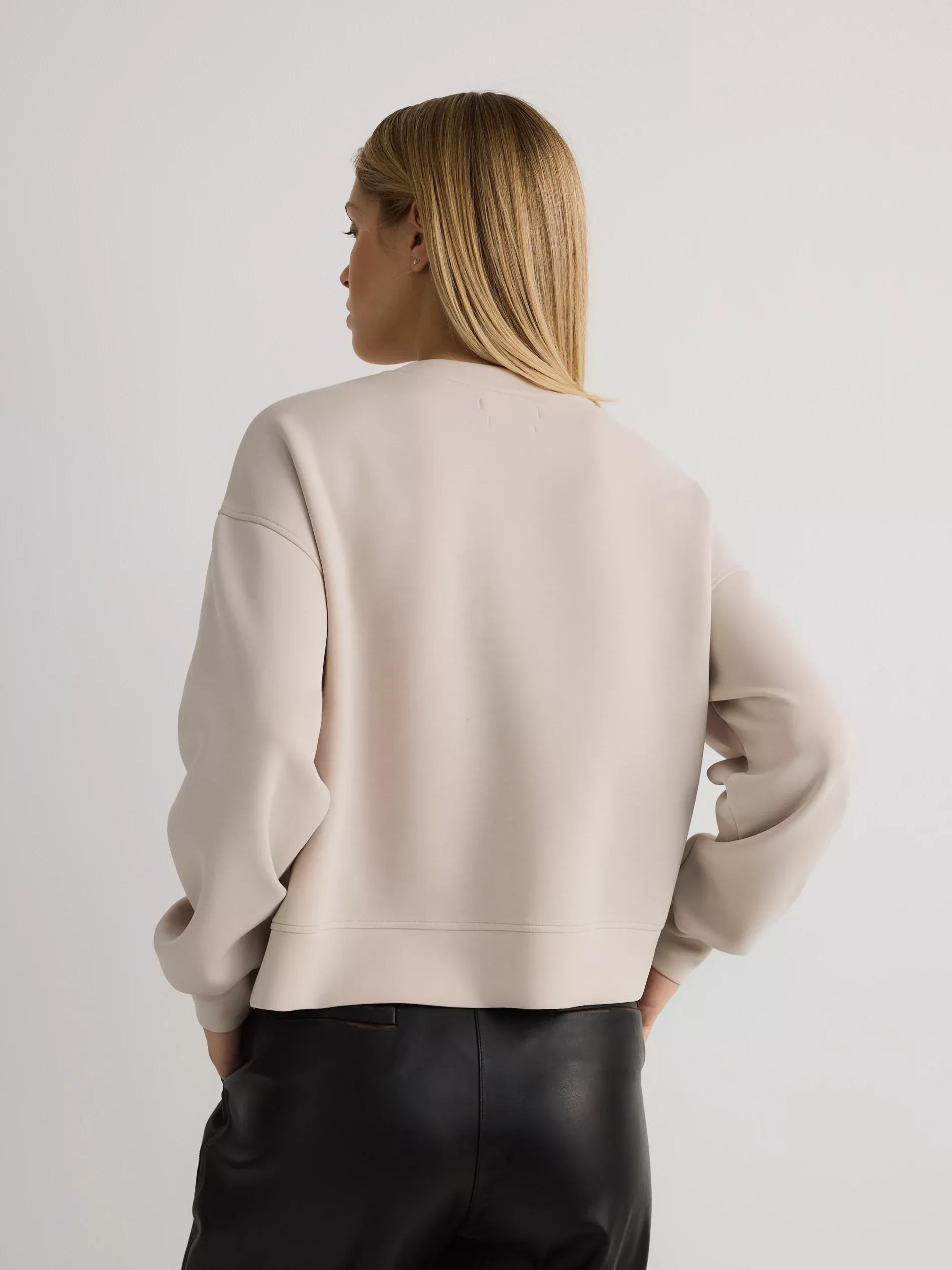 Beige Sweatshirt With Embroidery Detailing, , large image number 3