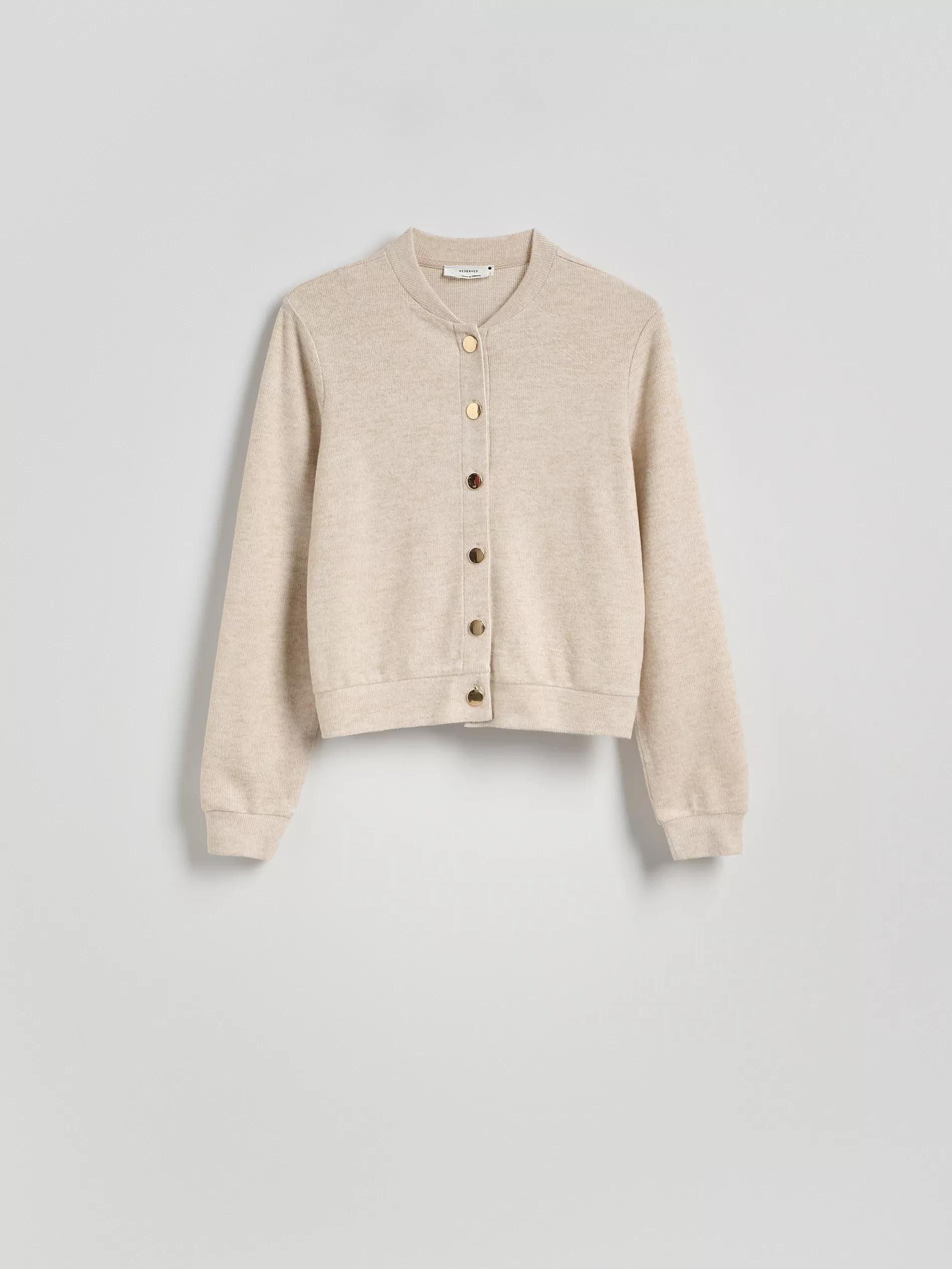 Beige Sports Bomber Jacket, , large image number 0