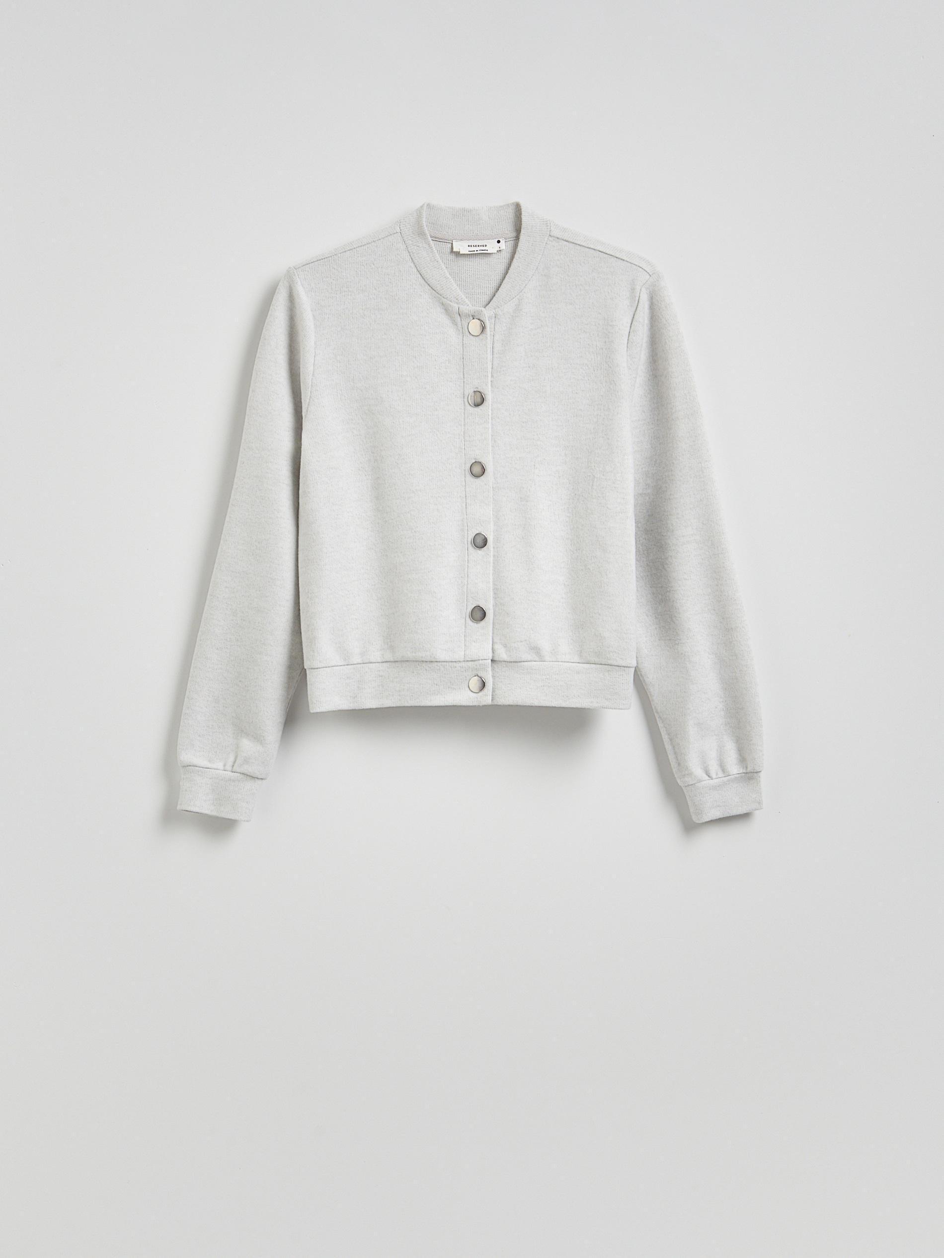 Grey Sports Bomber Jacket, , large image number 0