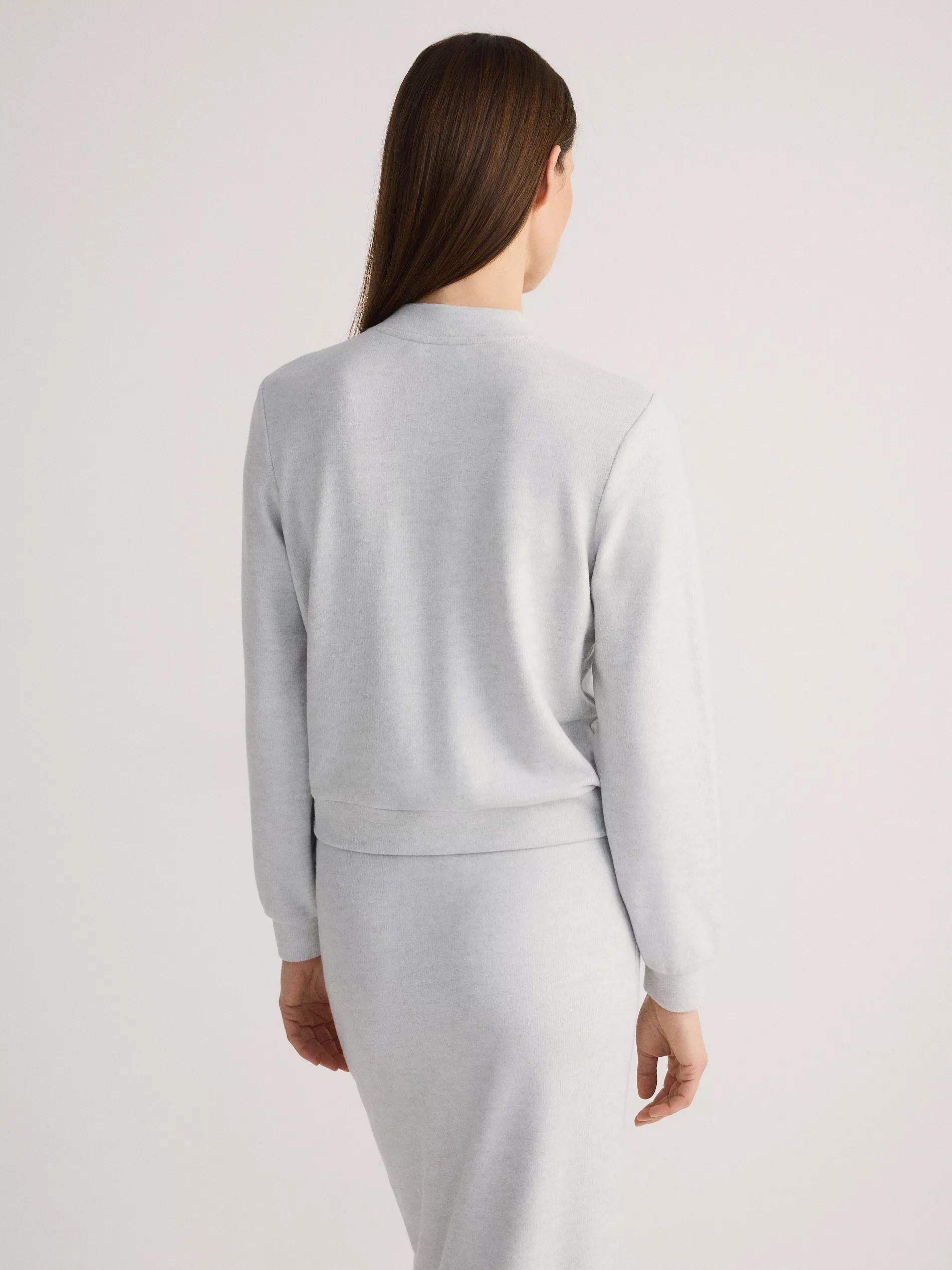 Grey Sports Bomber Jacket, Light grey, large image number 2