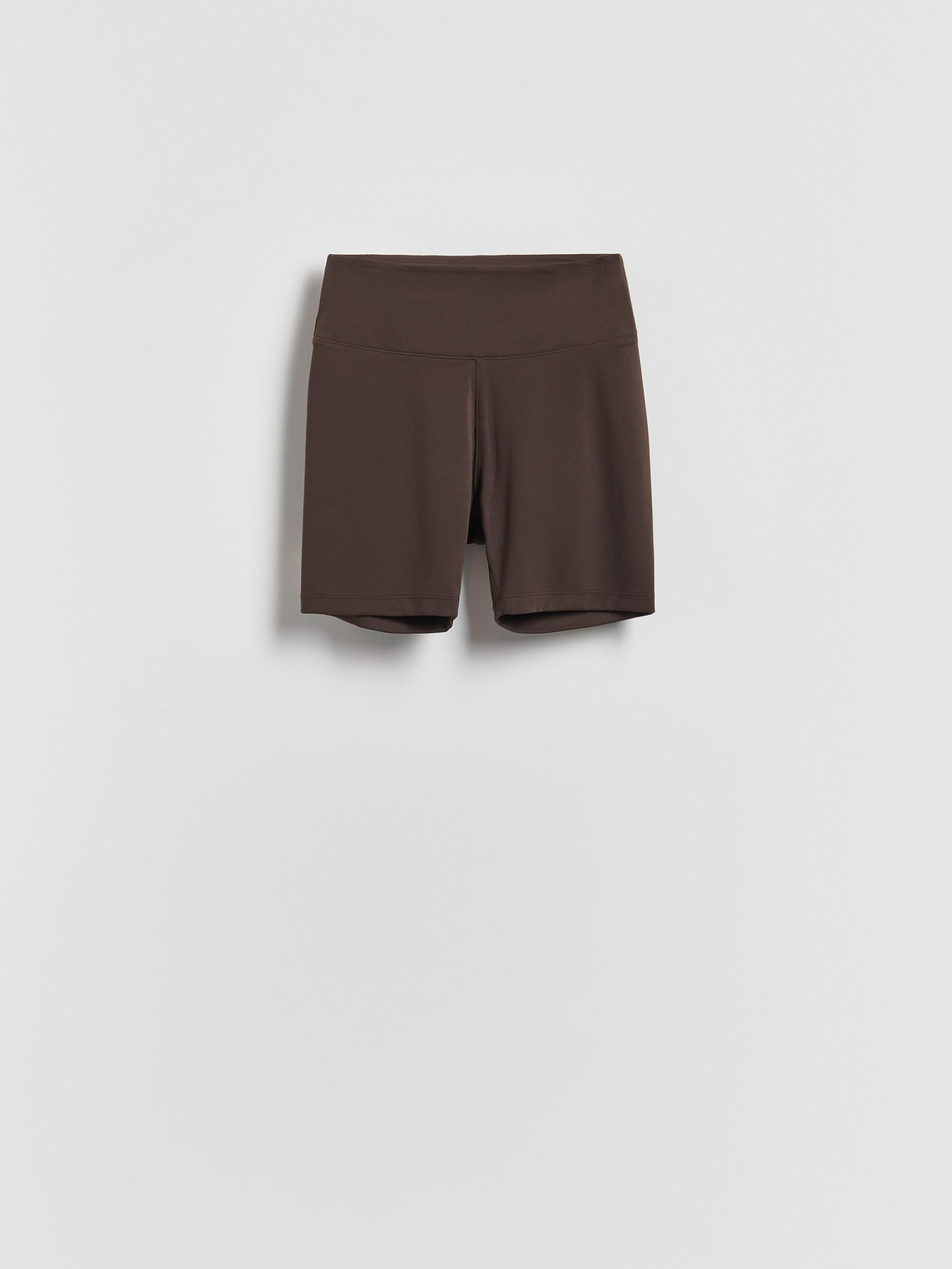 Brown Biker Shorts, Brown, large image number 4