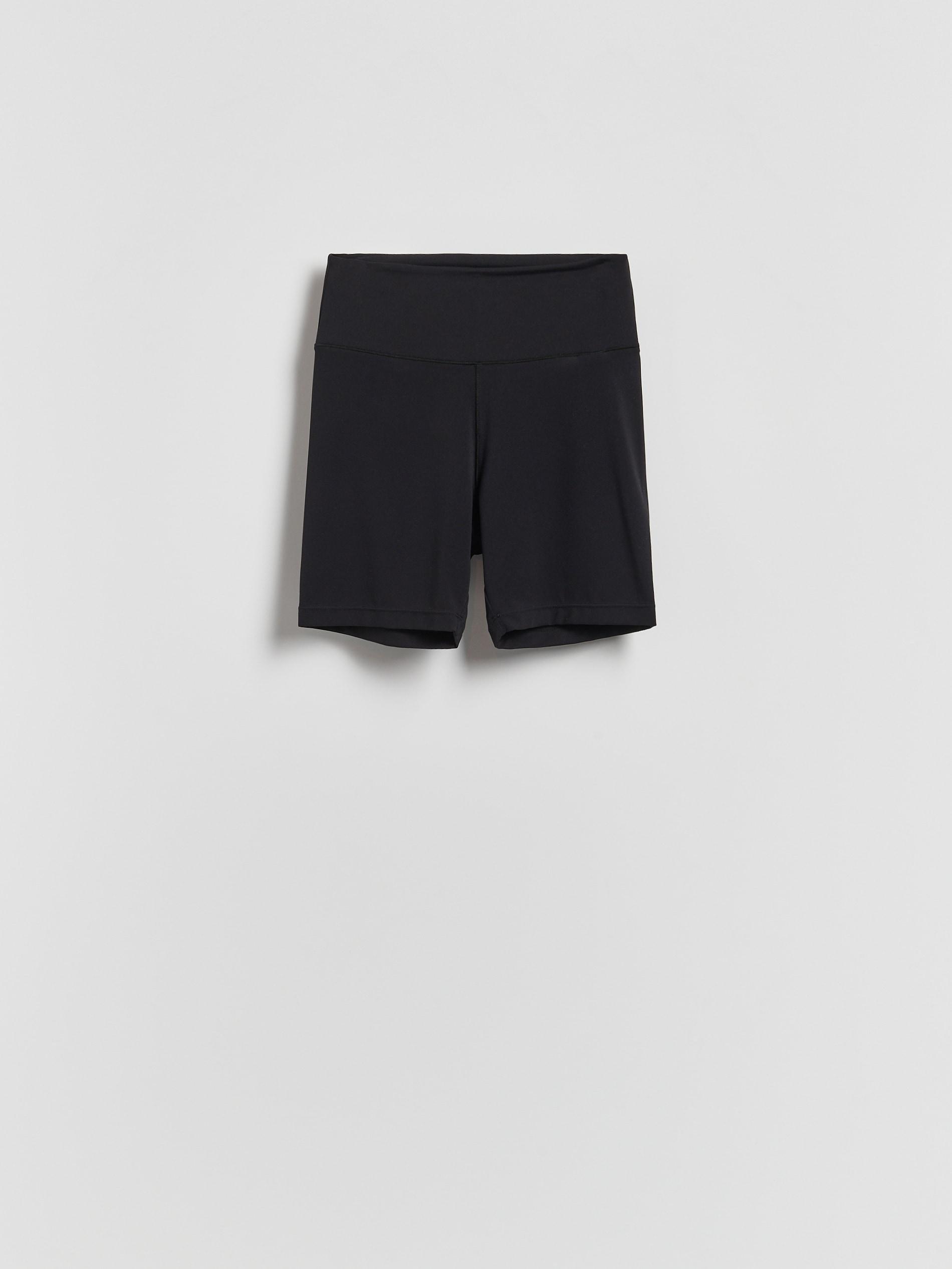 Black Biker Shorts, Black, large image number 3
