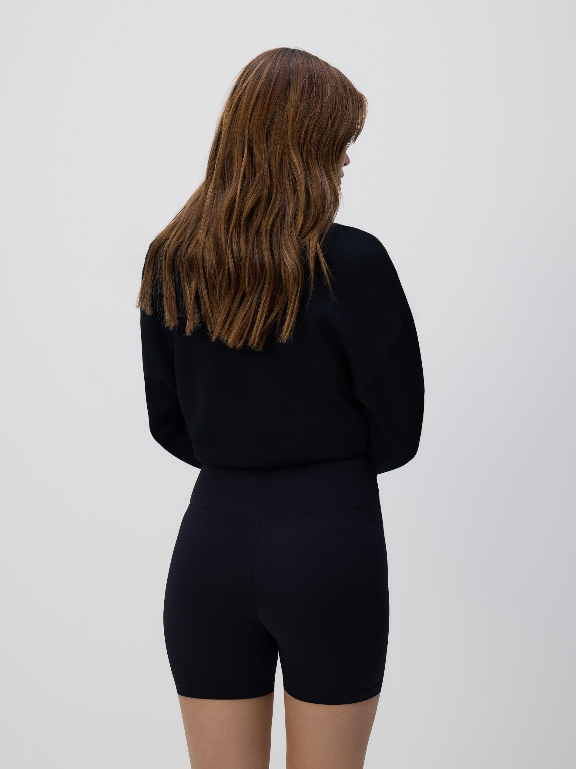 Black Biker Shorts, Black, large image number 5