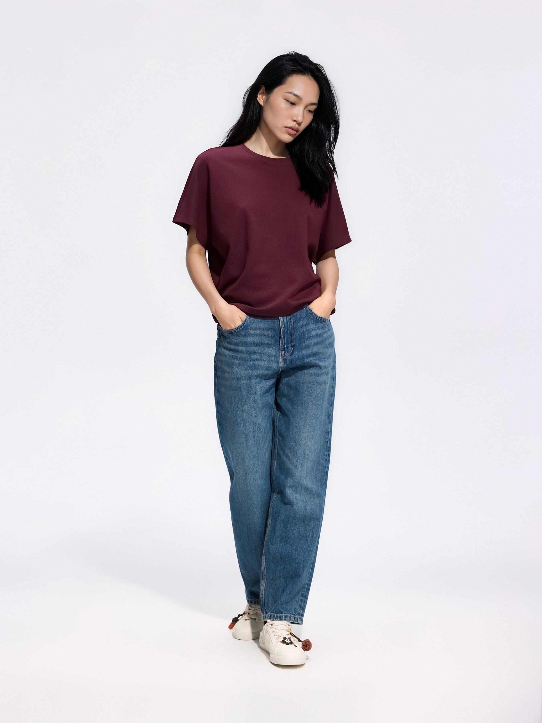 تيشيرت بقصة واسعة بنفسجي, Purple, medium