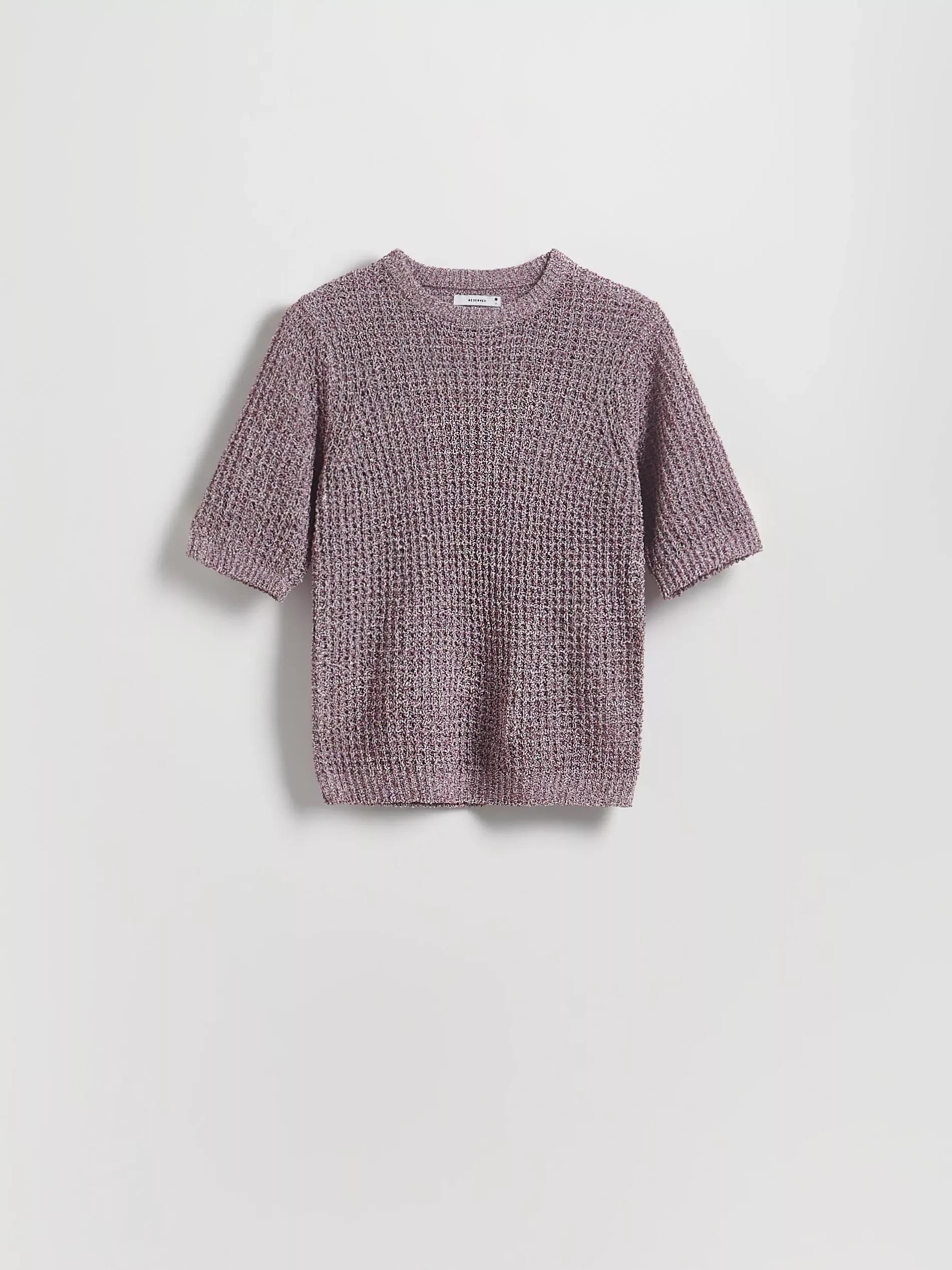 DARK VIOLET Short-sleeved sweater, 7401_49M, large image number 4