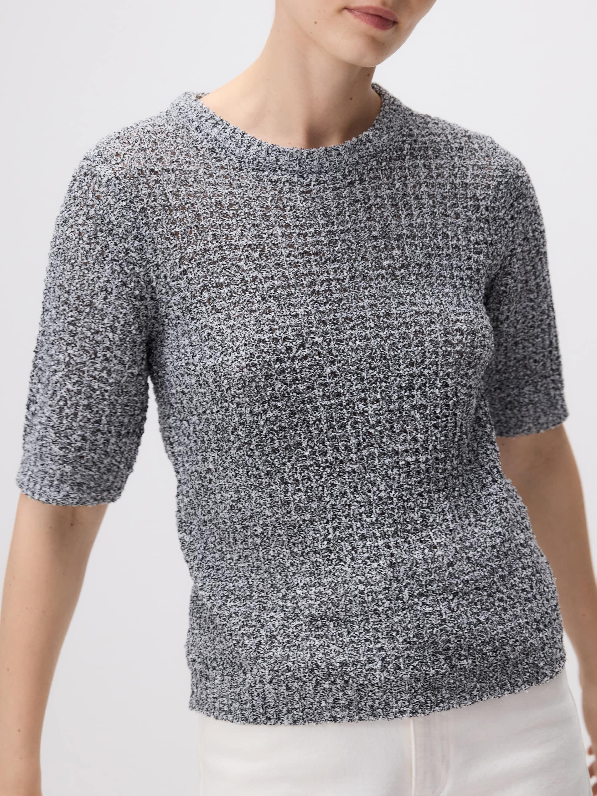 Multicolour Short-Sleeved Sweater, Multicolor, large image number 2