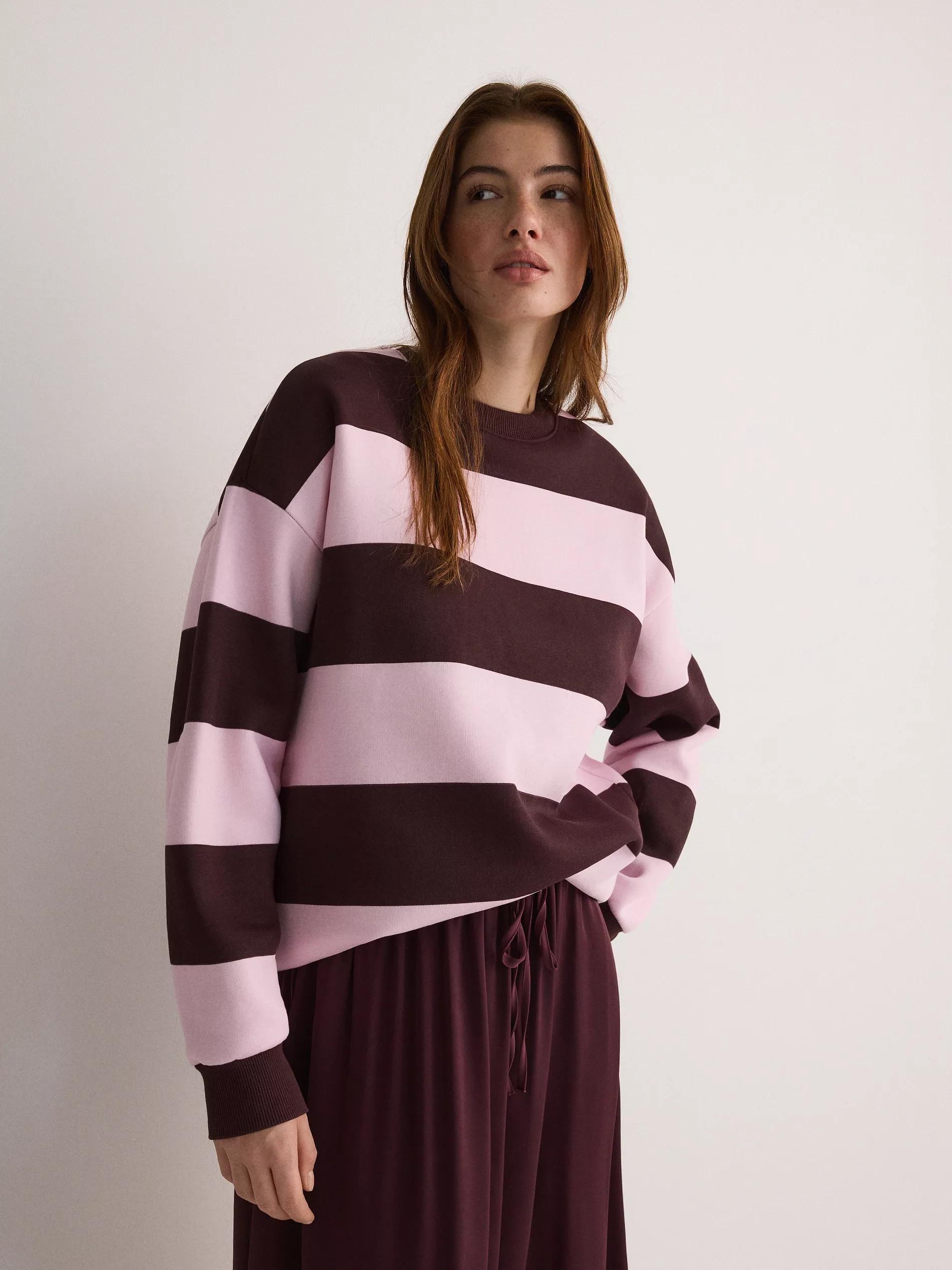 Multicolour Striped Sweatshirt, , large image number 0