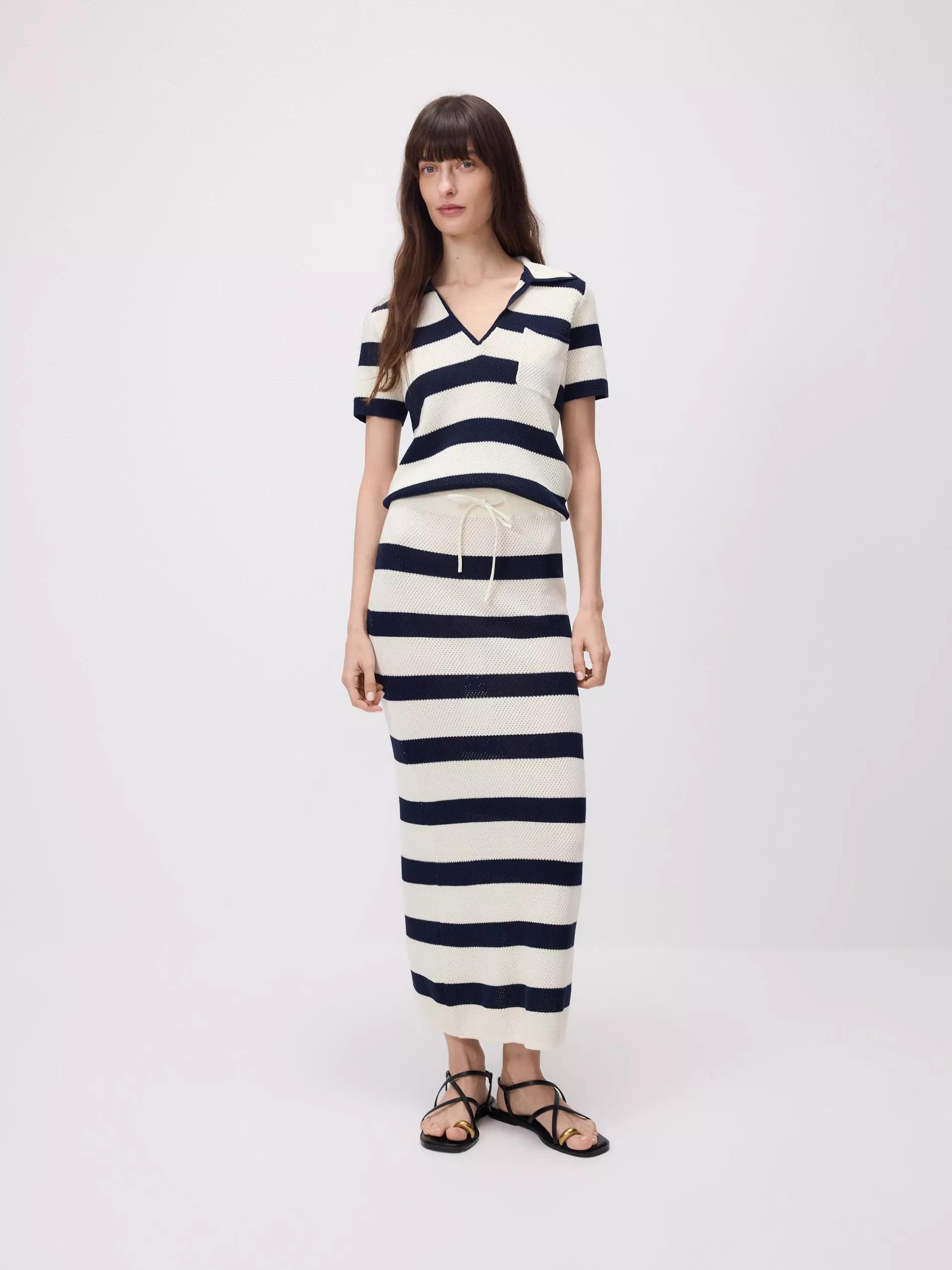 MULTICOLOR Maxi skirt with tie detail, , large image number 0