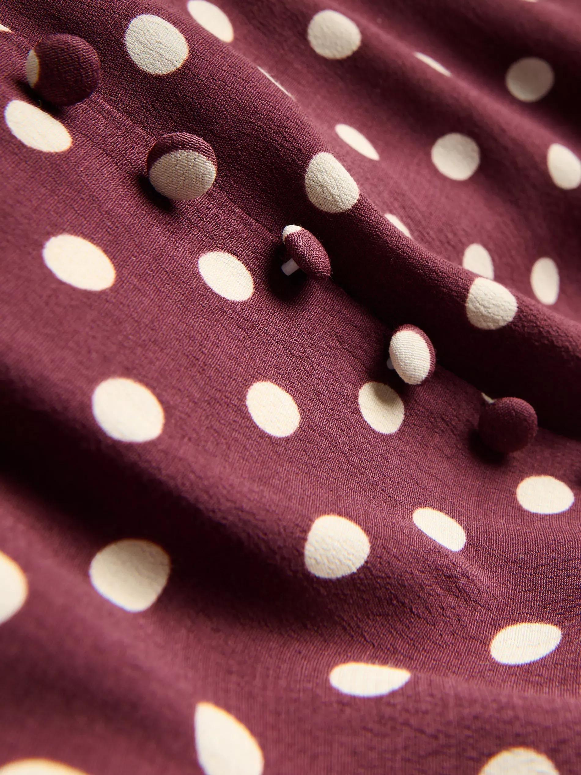 MULTICOLOR Polka dot midi skirt, , large image number 5