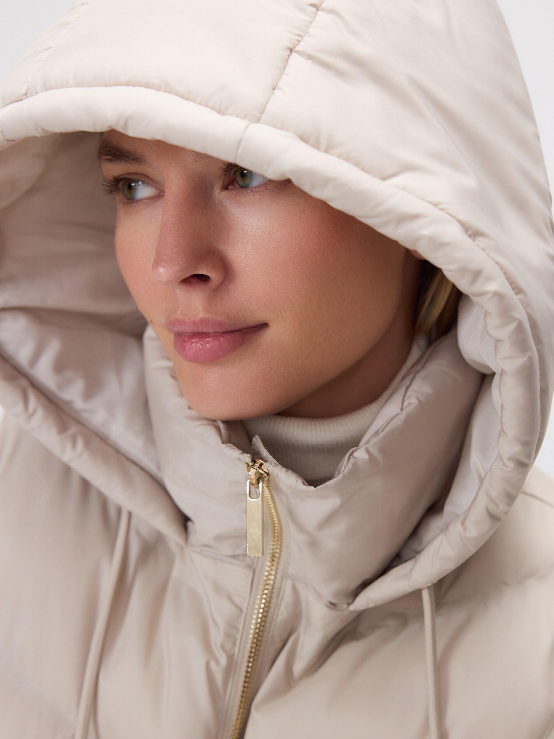 NUDE Quilted vest with hood, Ivory, large image number 2