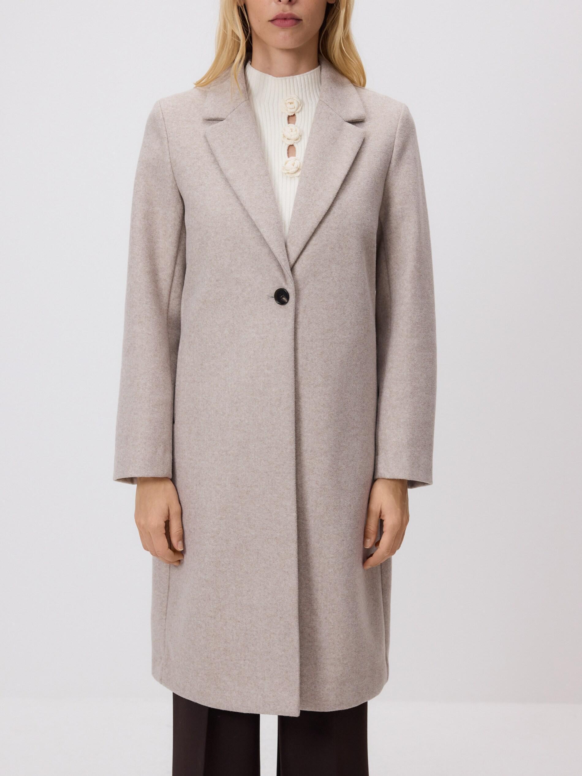 Beige Coat, Beige, medium