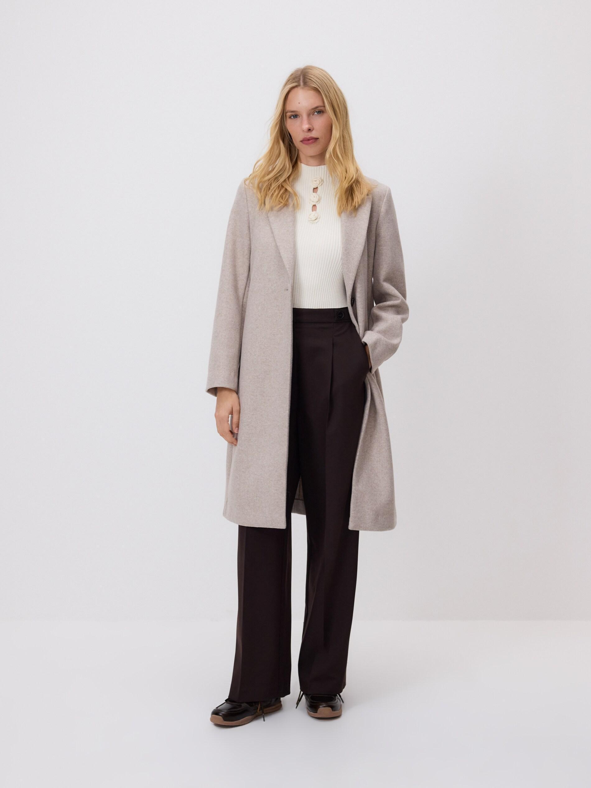 Beige Coat, Beige, large image number 2