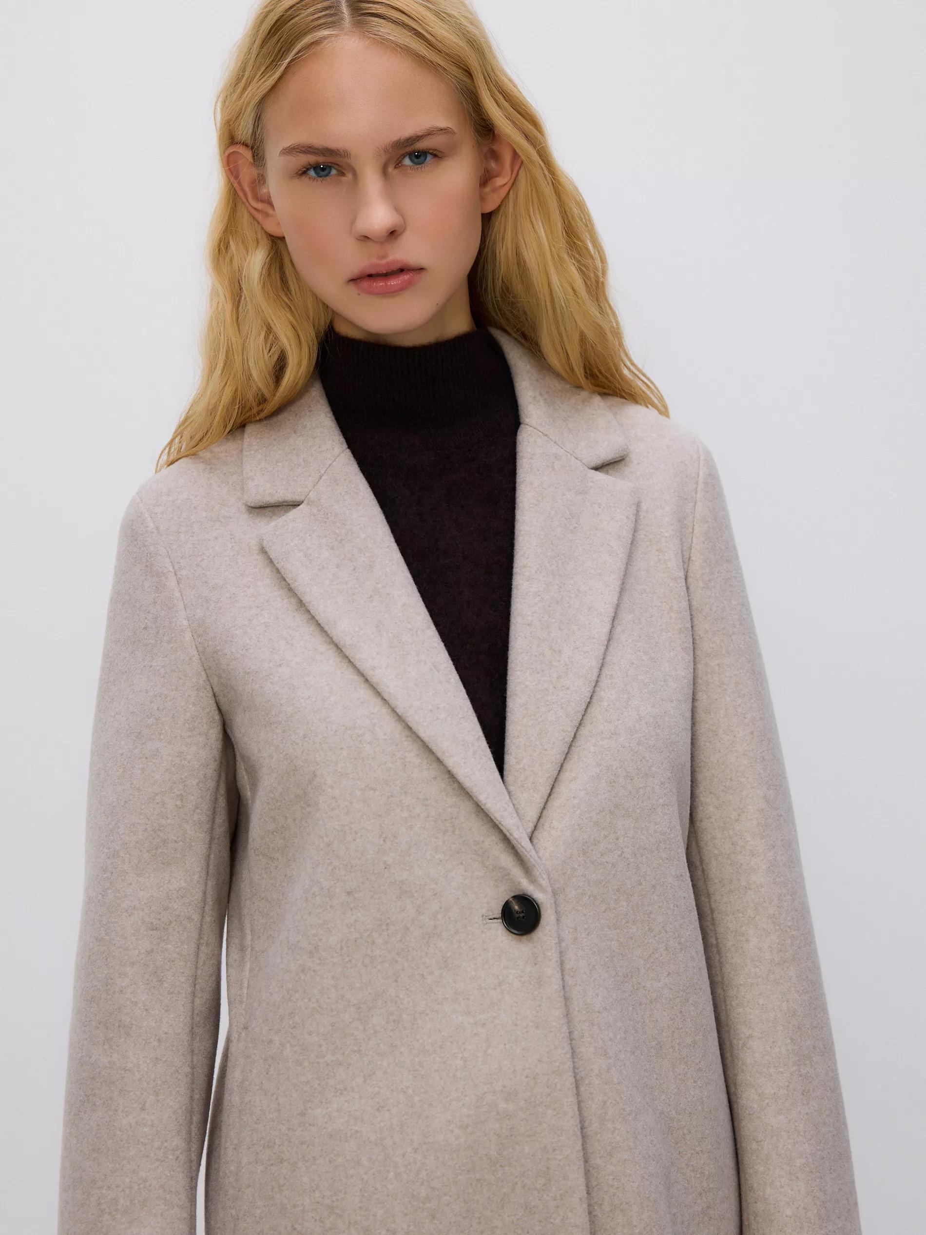 Beige Coat, Beige, medium