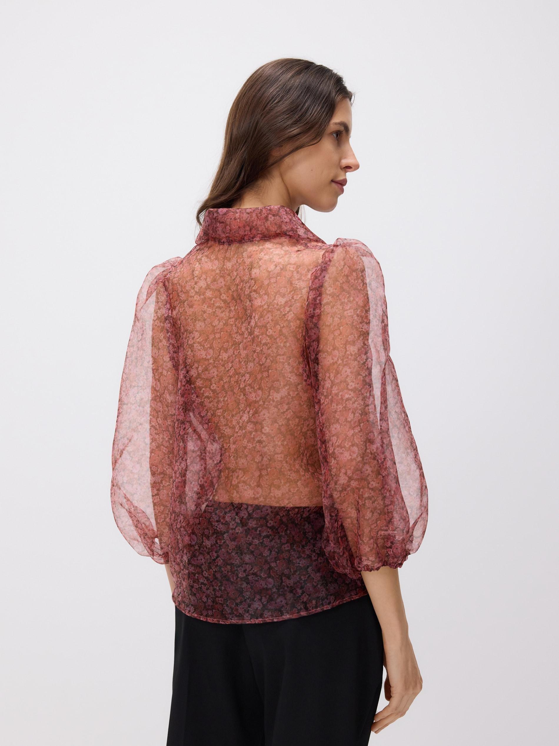 Multicolour Sheer Blouse, Multicolor, large image number 4
